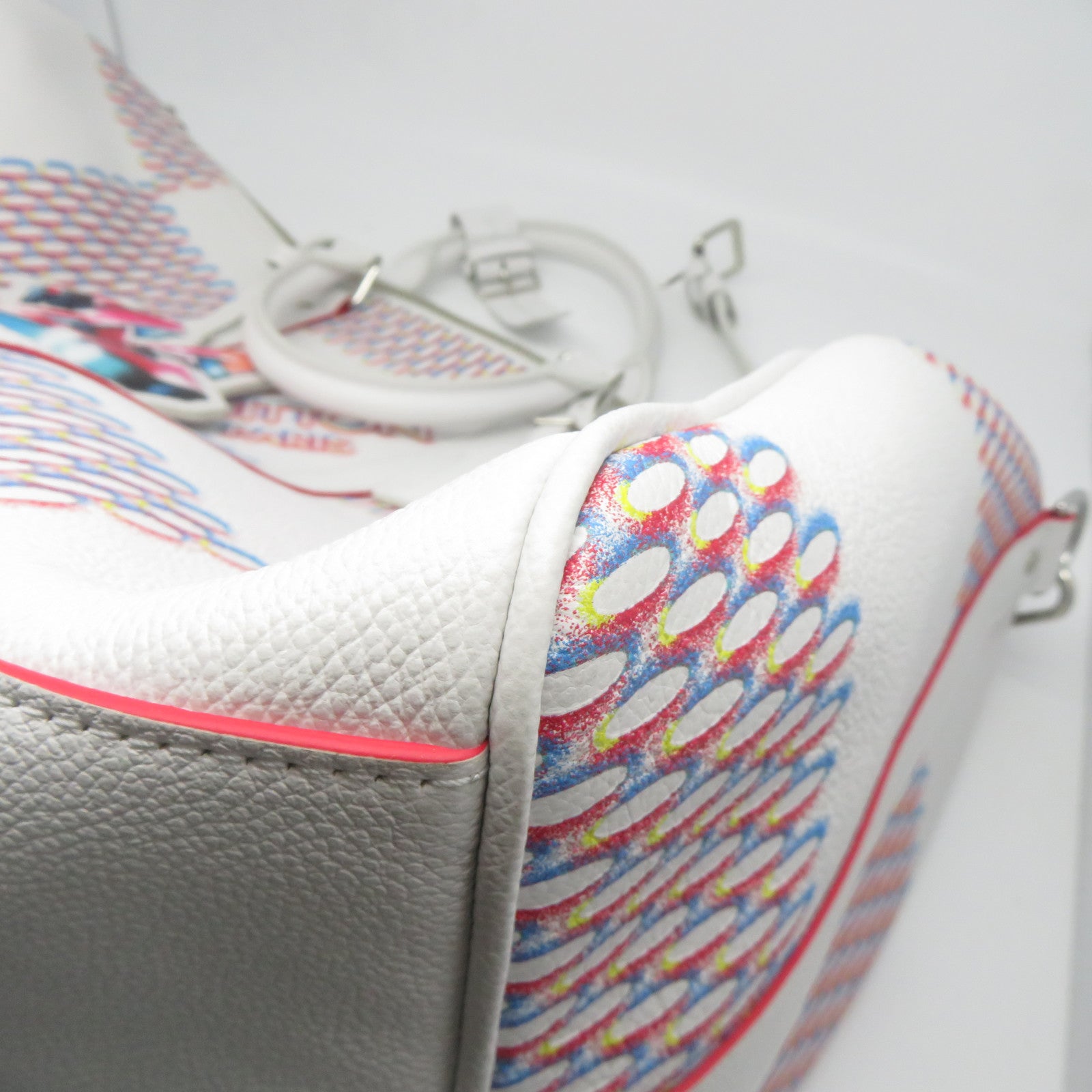 LOUIS VUITTON 【激減優惠】Damier Spray Keepall 50 Bandoulie銀扣手挽肩背兩用袋白色