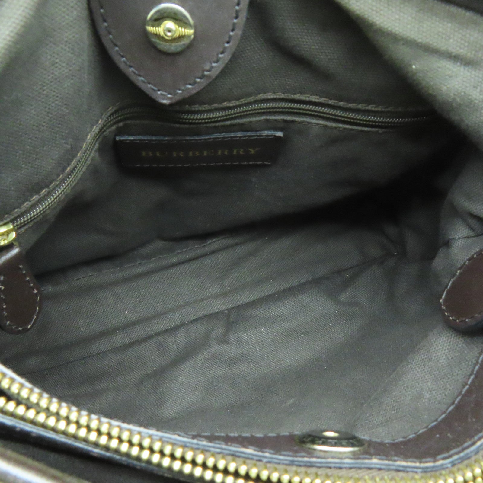 BURBERRY 涂层皮革2way Shoulder Bag金扣手挽肩背两用袋米色啡色
