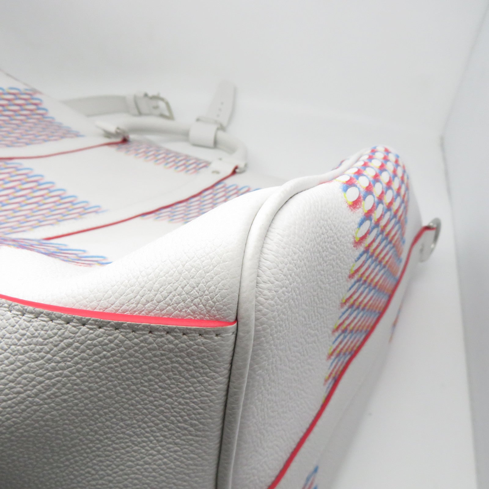 LOUIS VUITTON 【激減優惠】Damier Spray Keepall 50 Bandoulie銀扣手挽肩背兩用袋白色