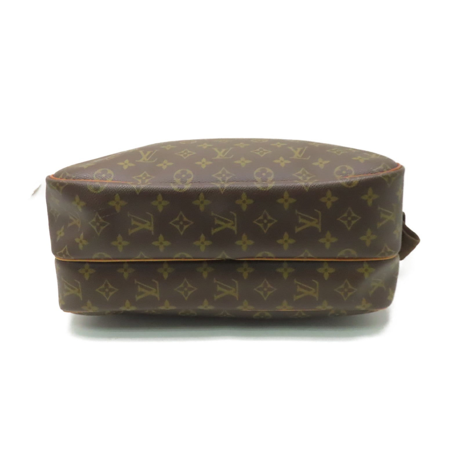 LOUIS VUITTON Monogram Reporter GM金扣肩背袋棕色