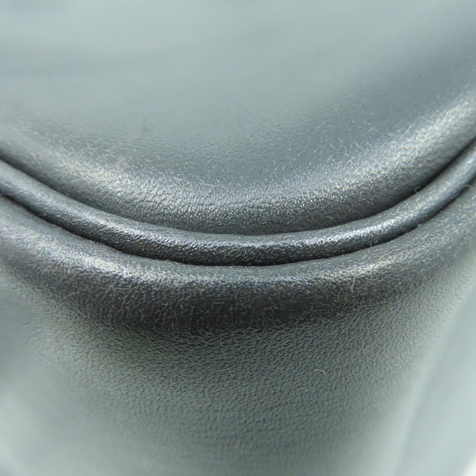 HERMES Box Calf皮革Plume 32Hand Bag银扣手挽袋Graphite灰色