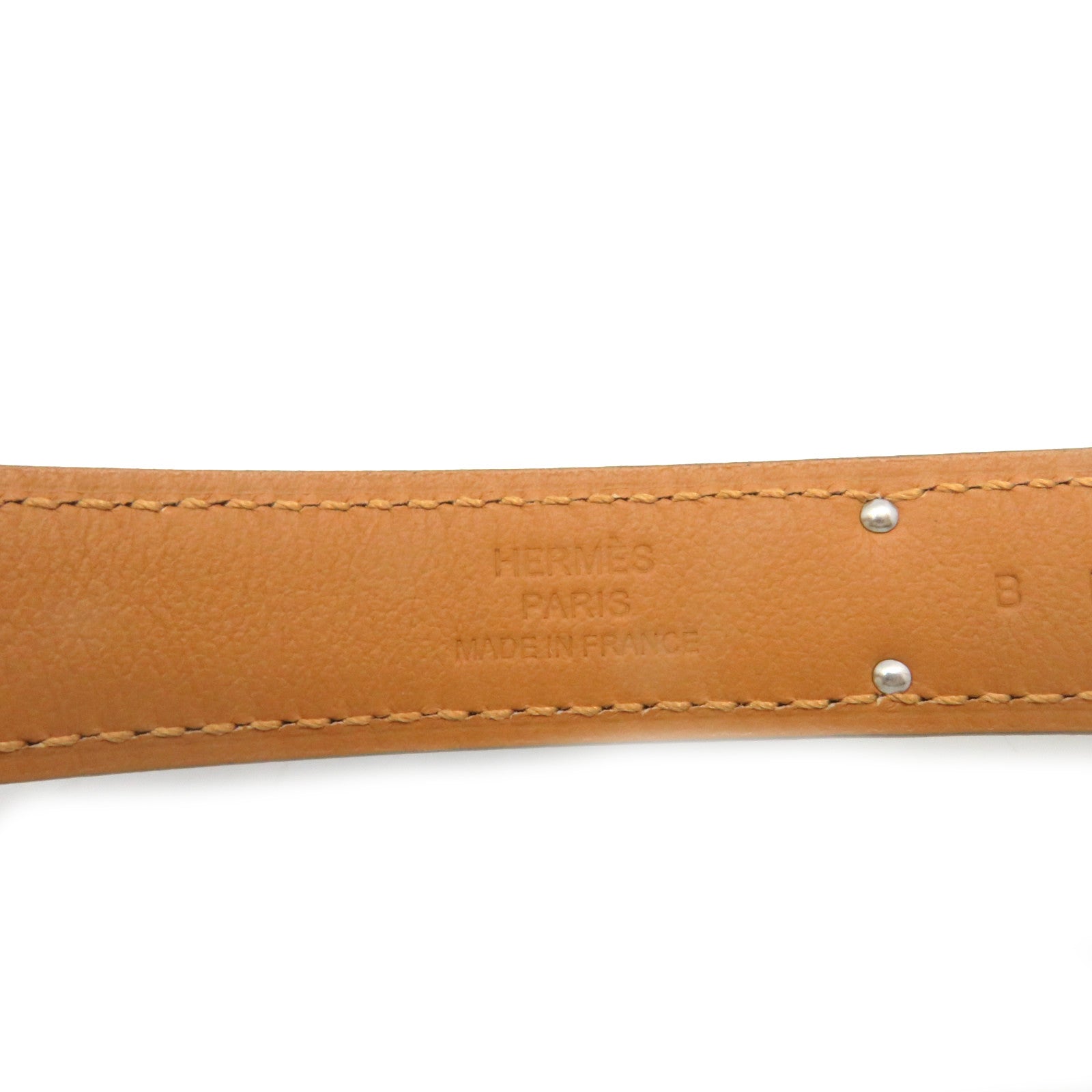 HERMES Epsom皮革Kelly 18 Belt银扣皮带Blue Navy深蓝色