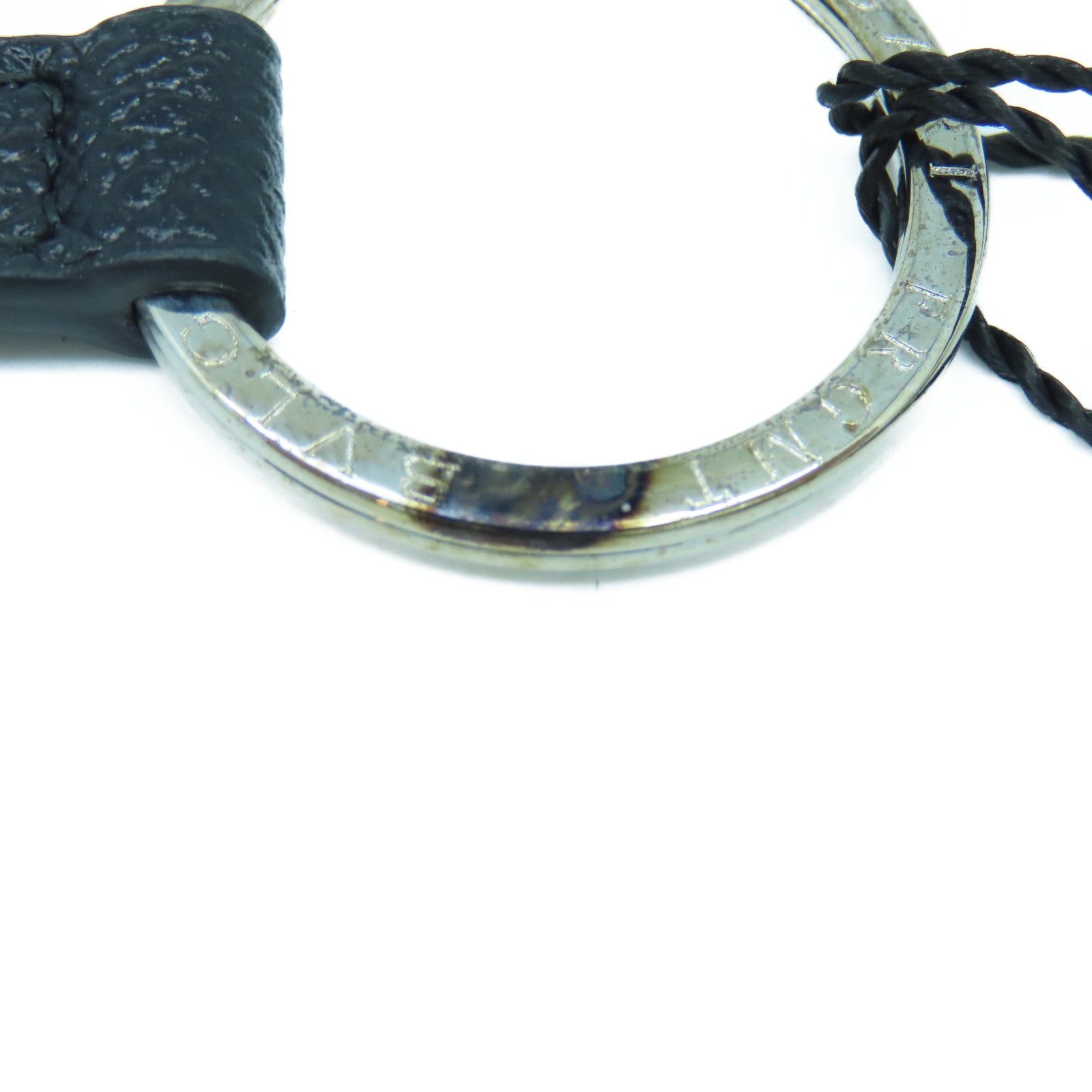 BVLGARI 【激減優惠】不鏽鋼Fragment Key Ring銀扣鎖匙扣銀色/黑色