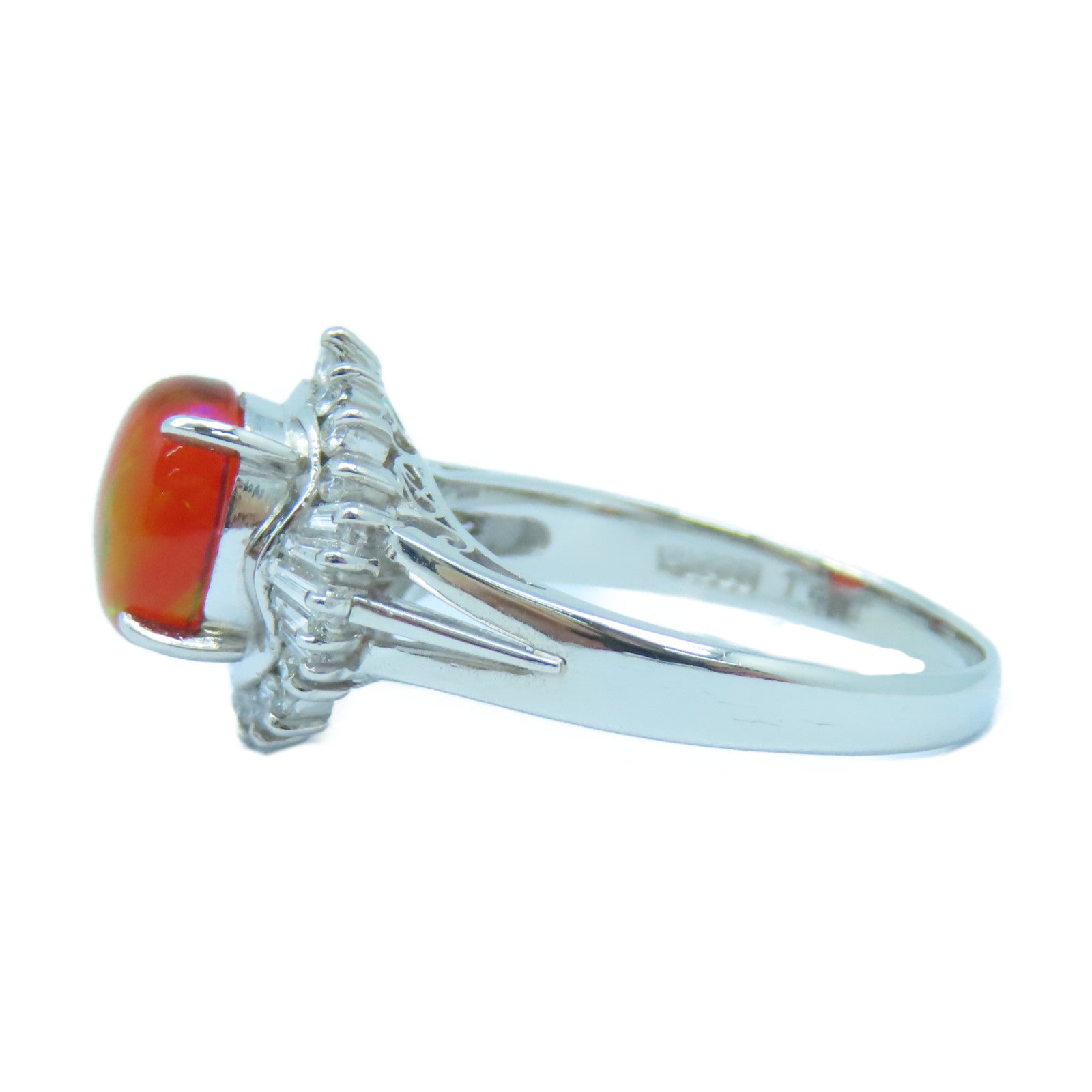JEWELRY PT900鉑金Opal Ring蛋白石戒指US#7