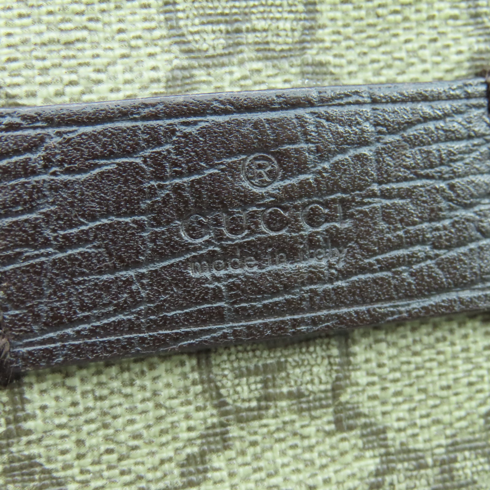 GUCCI 塗層帆布Hand Bag銀扣肩背袋啡色