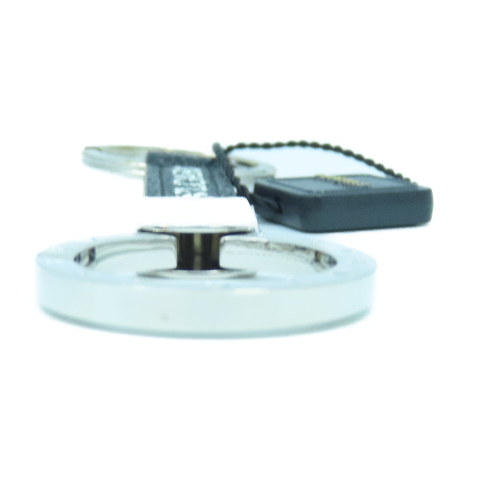 BVLGARI 【激減優惠】不鏽鋼Fragment Key Ring銀扣鎖匙扣銀色/黑色
