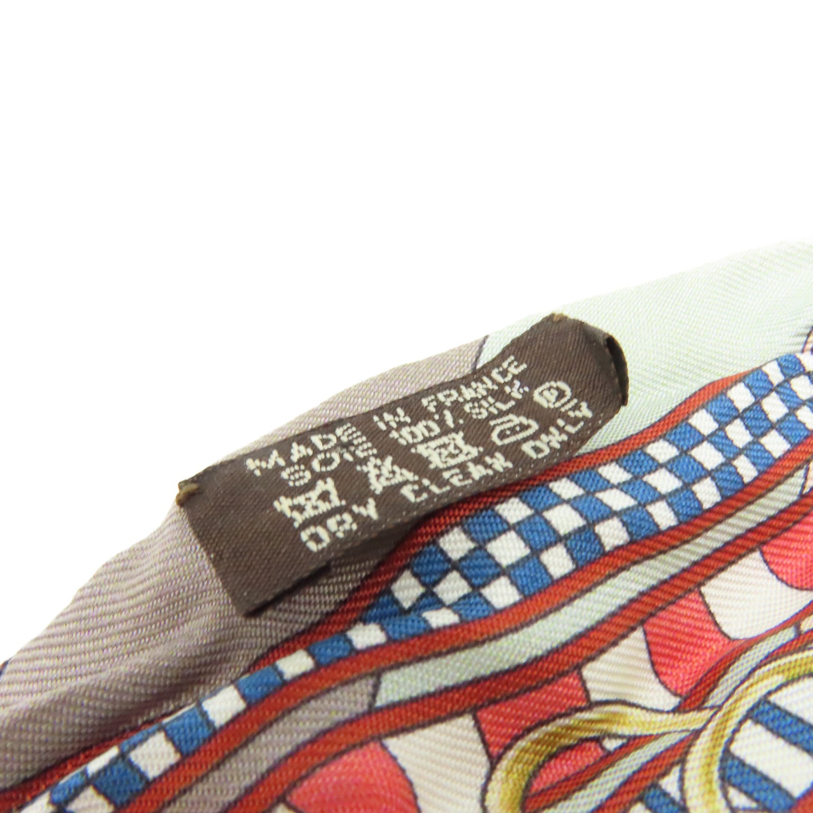HERMES 絲質Twilly Scarf絲巾啡色/灰色/彩色