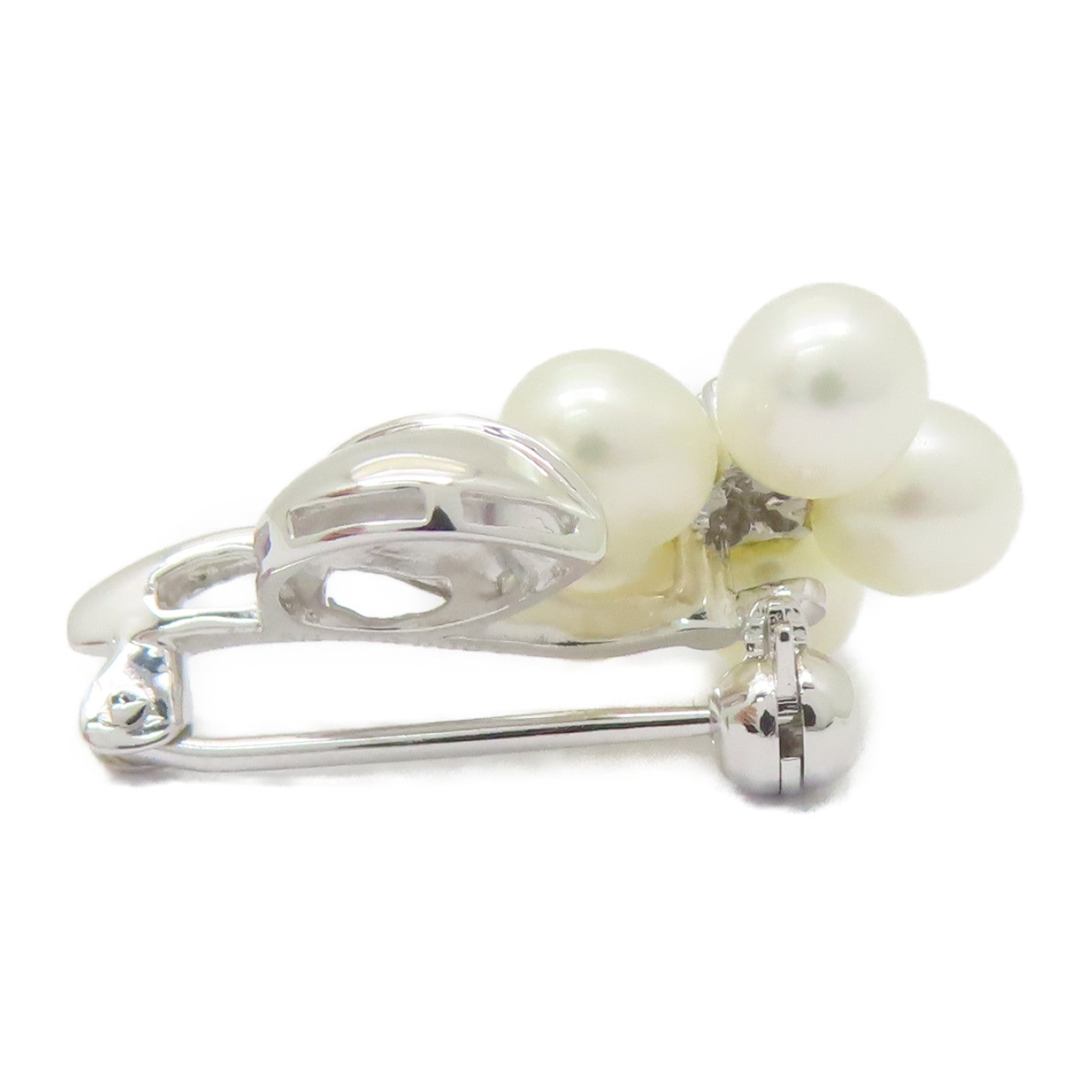 JEWELRY 18K白金Diamond Brooch 0.07ct鑽石胸針銀色