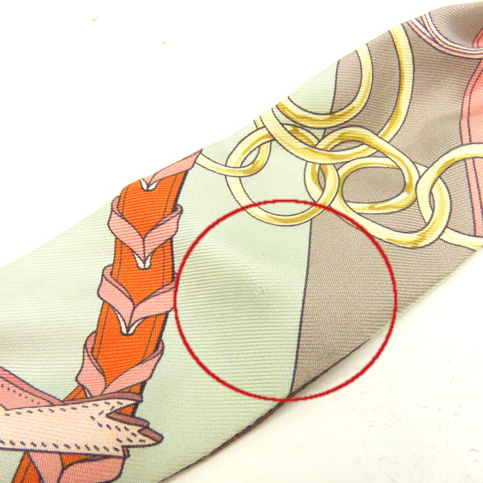 HERMES 絲質Twilly Scarf絲巾啡色/灰色/彩色