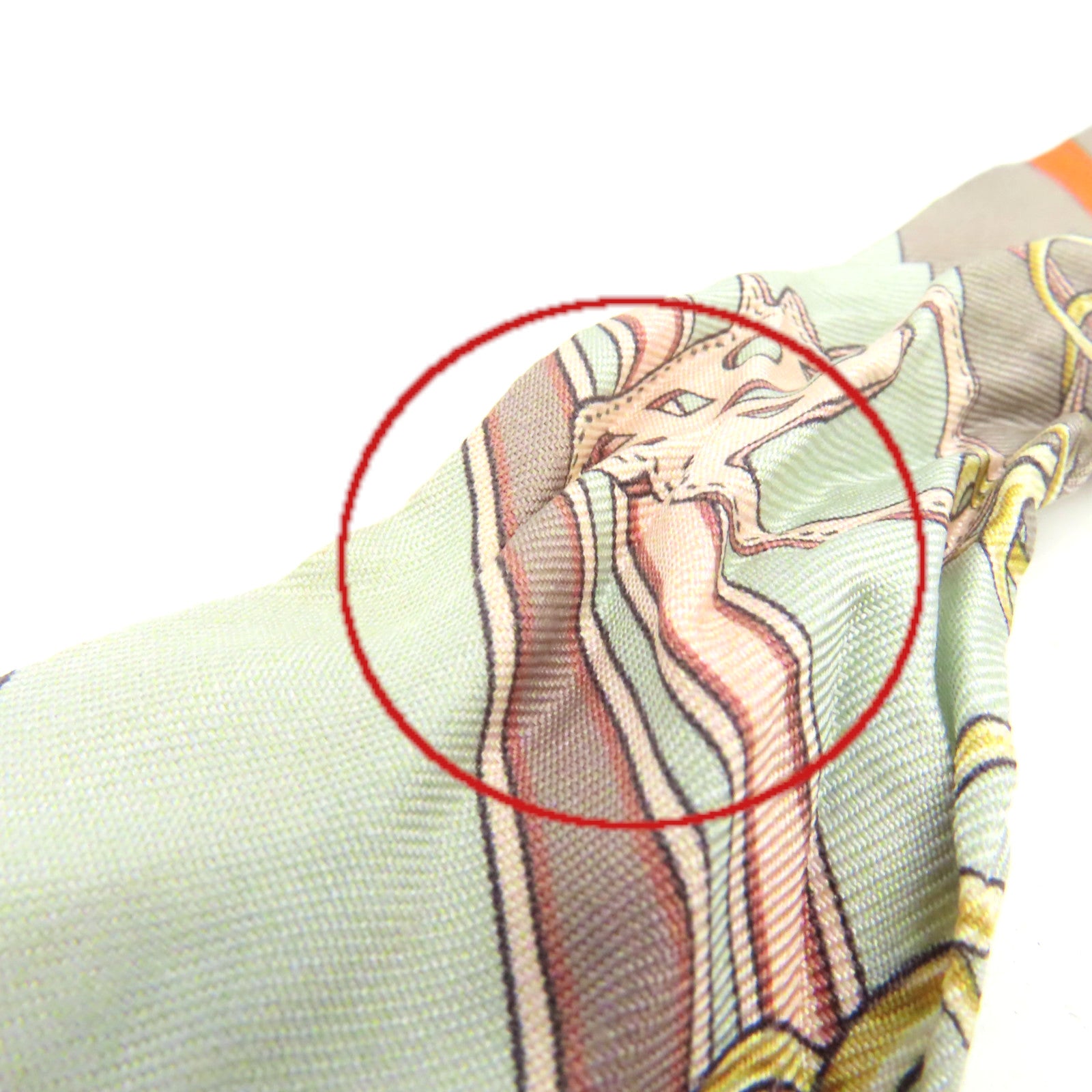HERMES 絲質Twilly Scarf絲巾啡色/灰色/彩色