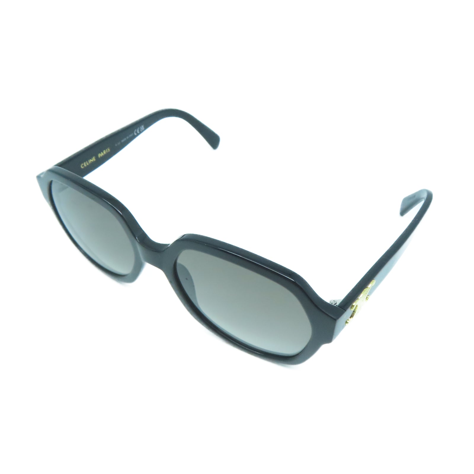 CELINE 塑料Sunglasses銀扣太陽眼鏡黑色