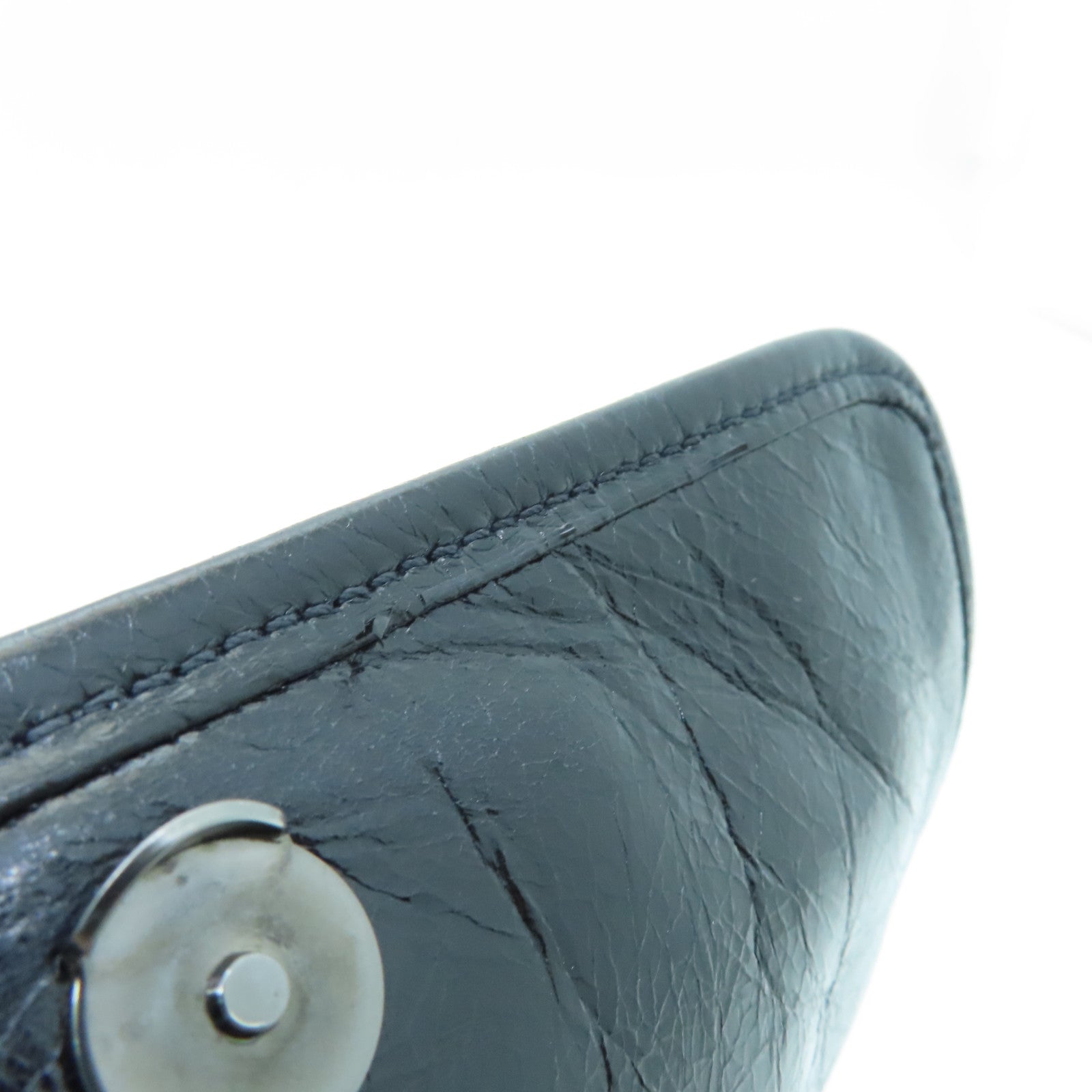 Miu Miu Leather Chain Shoulder Black Buckle Chain Shoulder Bag Black