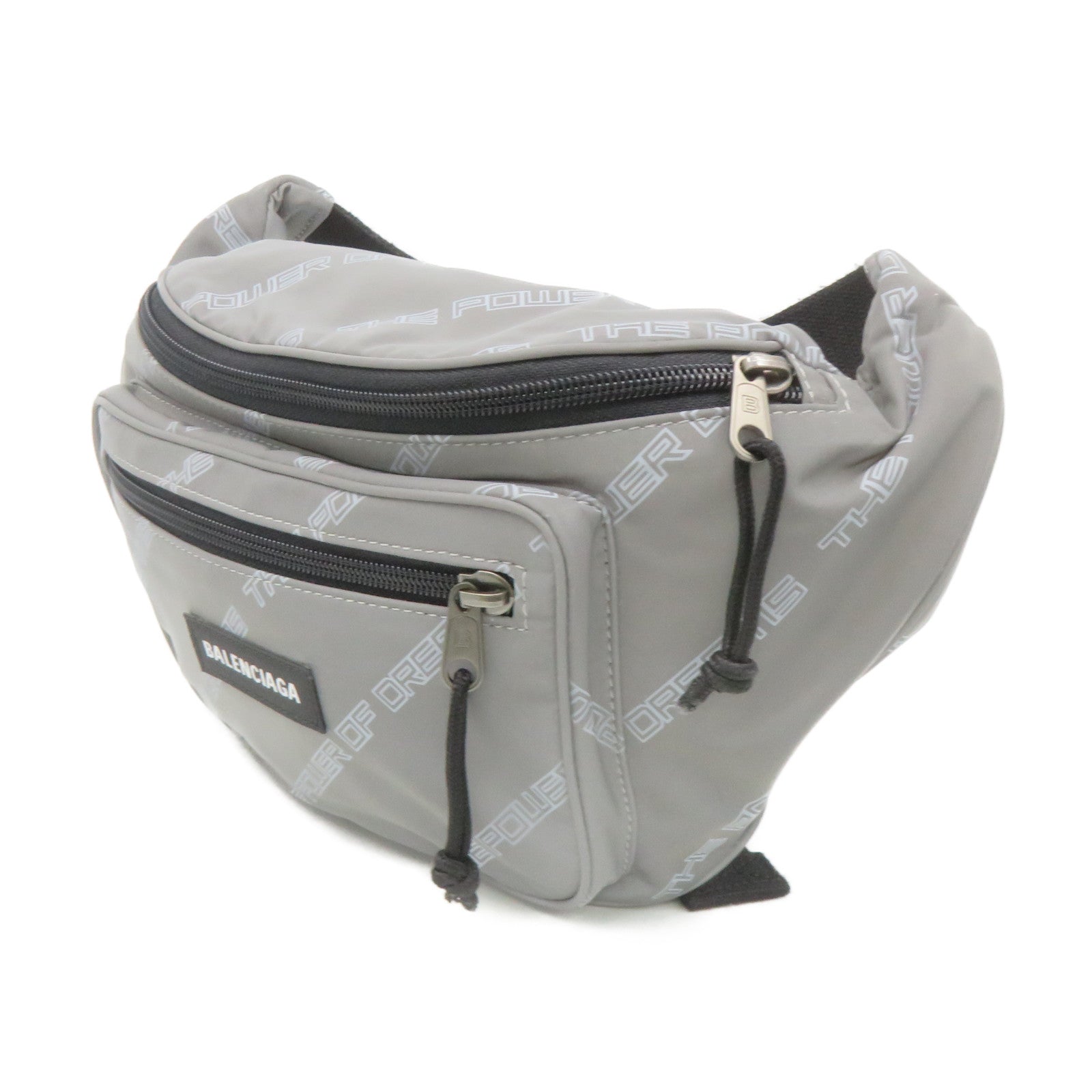 BALENCIAGA Nylon Waist Bag Silver Gray – Brand Off Hong Kong