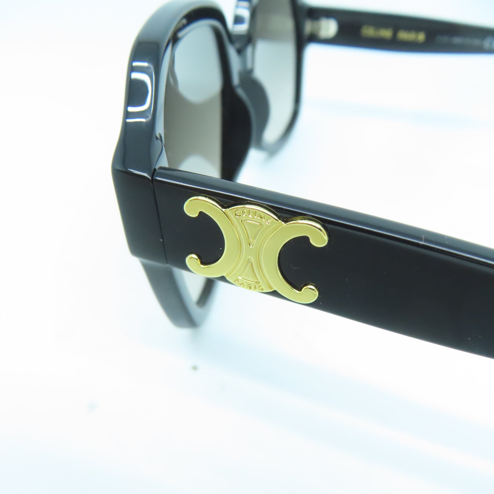CELINE 塑料Sunglasses銀扣太陽眼鏡黑色