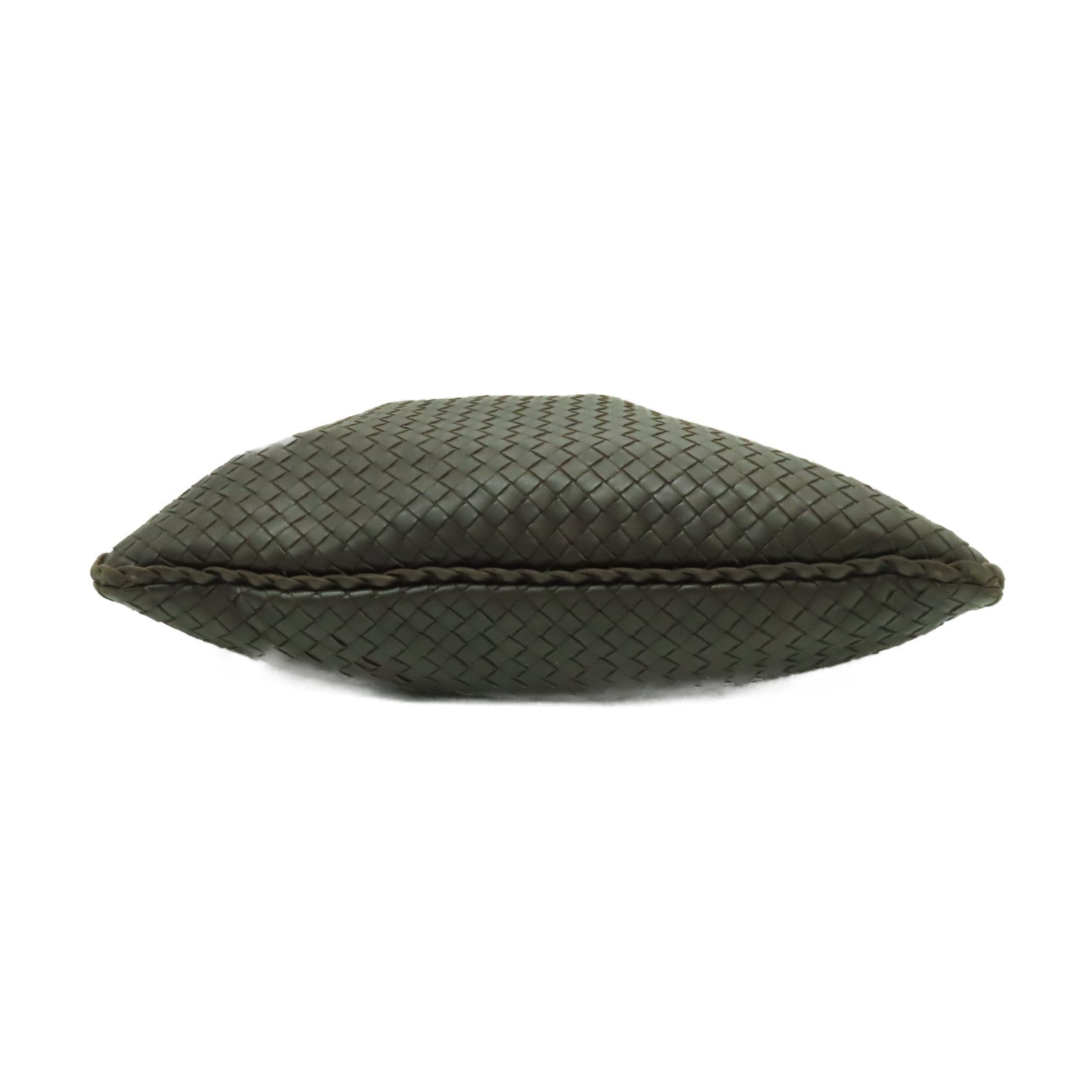 BOTTEGA VENETA 織紋皮革Shoulder Bag金扣肩背袋啡色