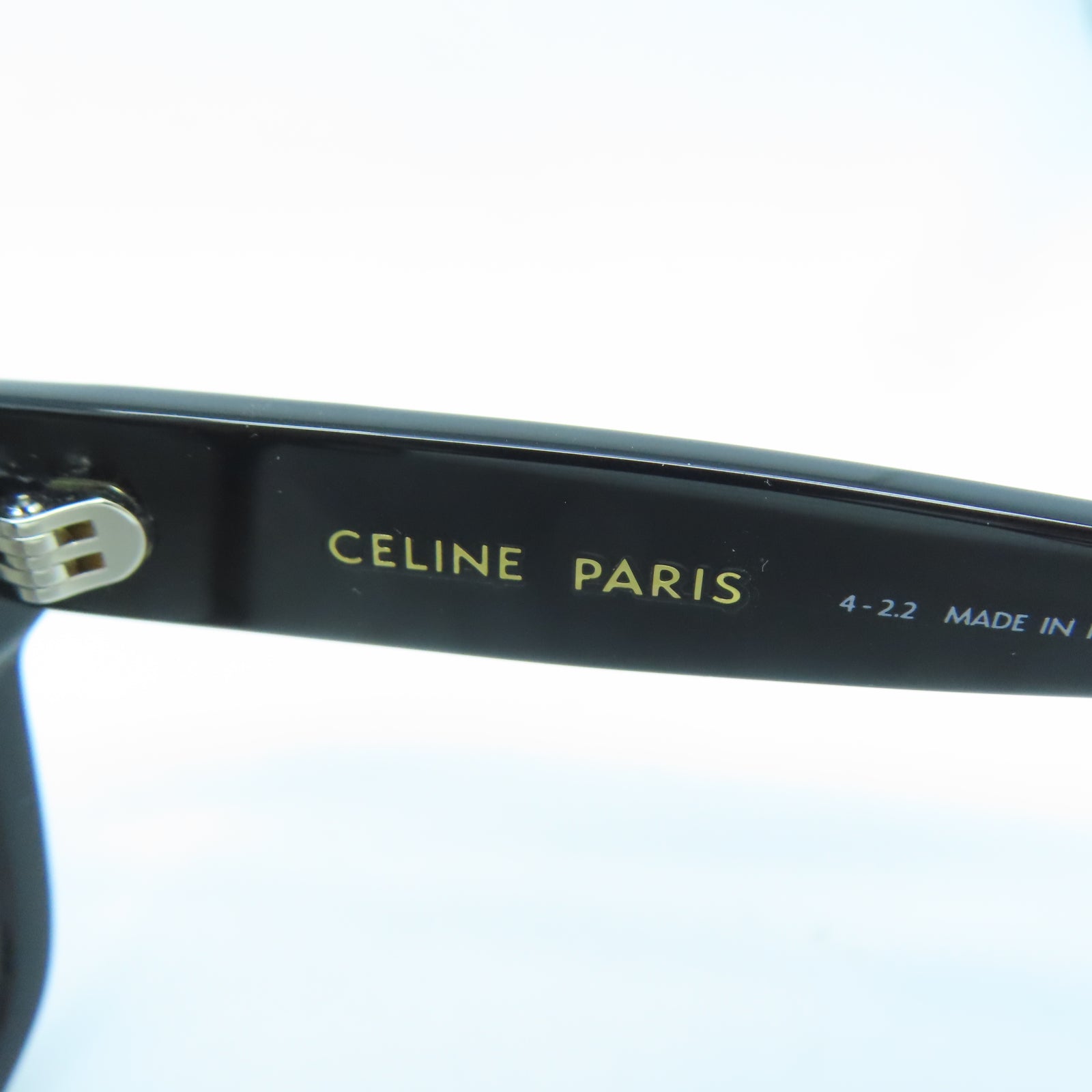 CELINE 塑料Sunglasses銀扣太陽眼鏡黑色