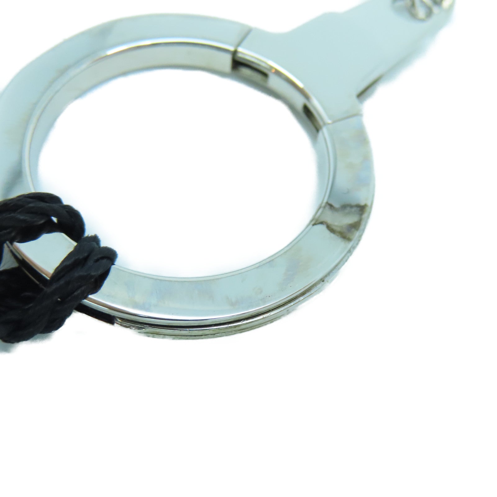 BVLGARI 【激減優惠】不鏽鋼Fragment Key Ring鎖匙扣銀色/黑色