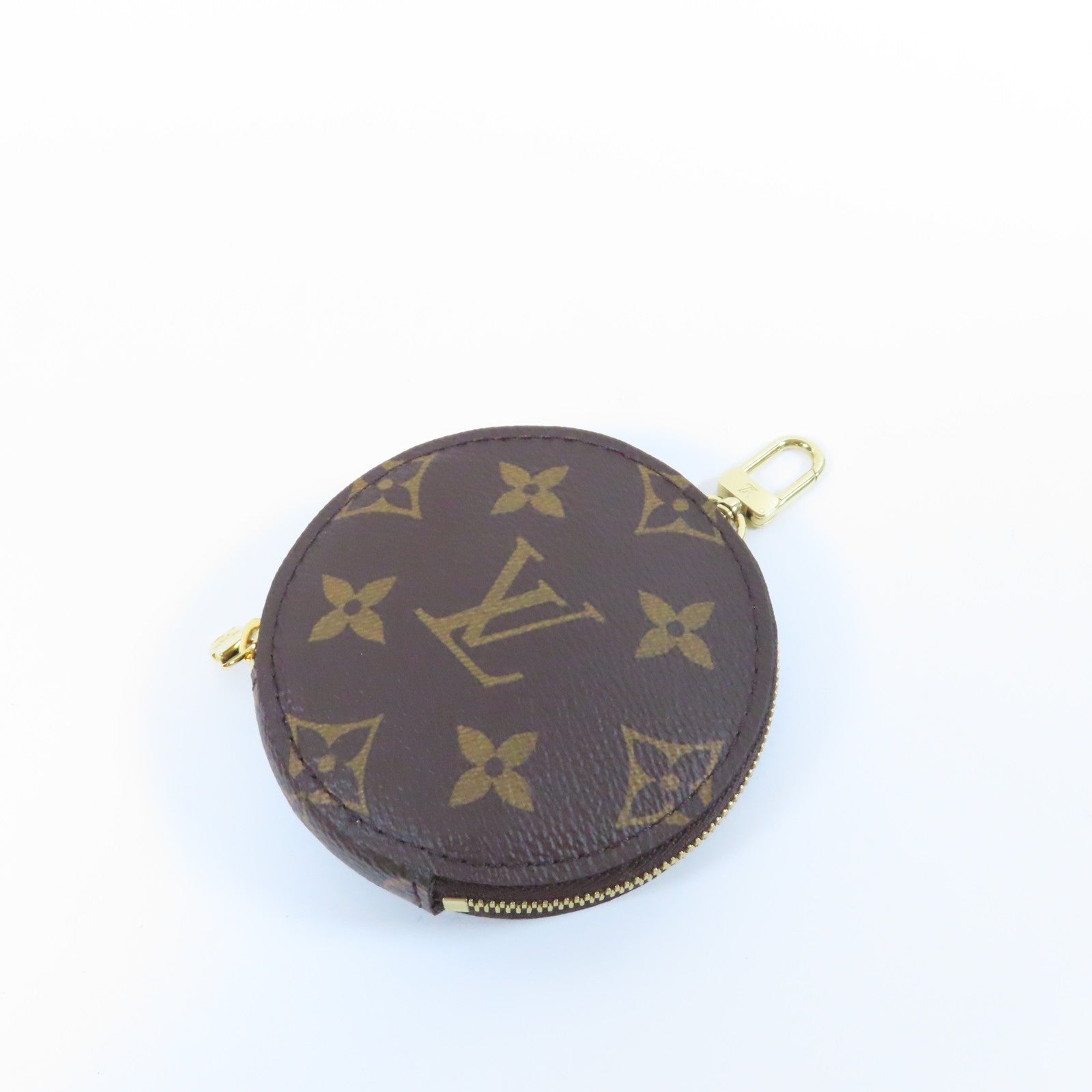 LOUIS VUITTON Monogram Mutti Pochette Accessories金扣手挽肩背兩用袋啡色