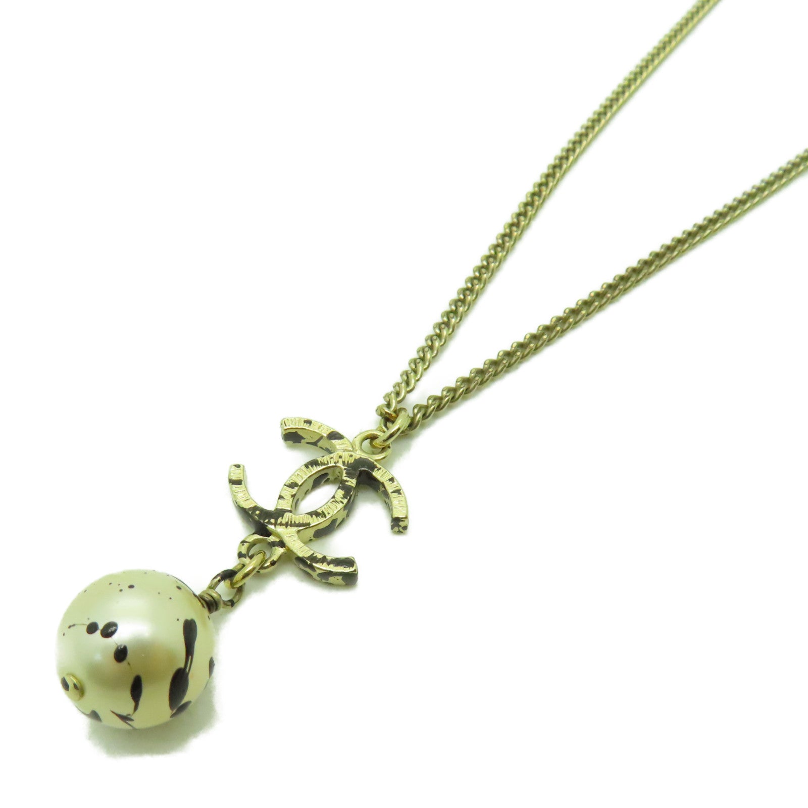 CHANEL 金屬Necklace項鍊金色