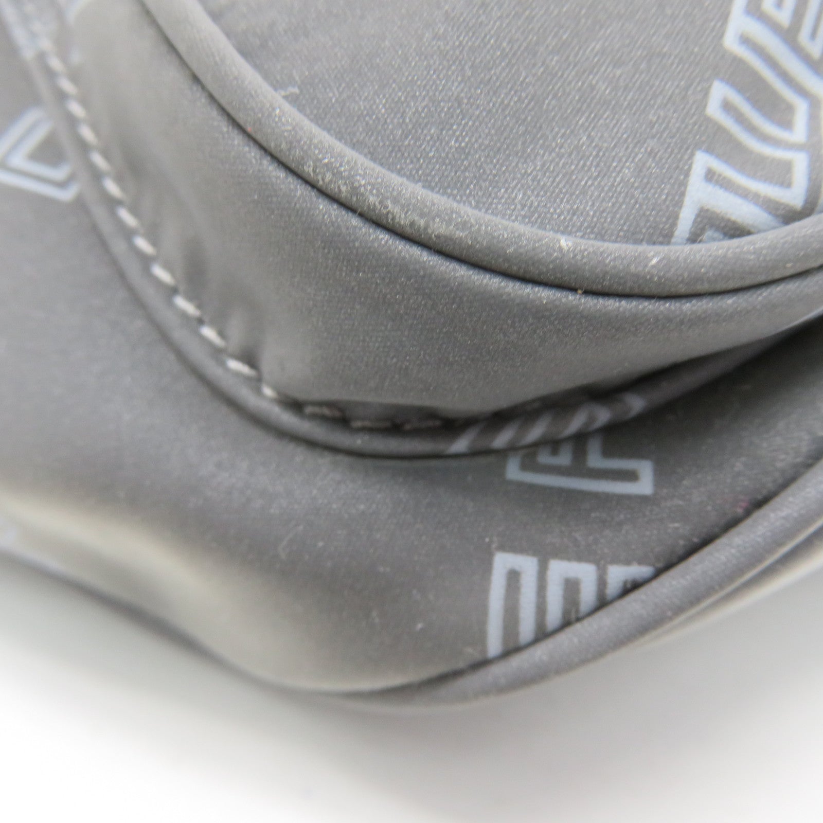 BALENCIAGA Nylon Waist Bag Silver Gray
