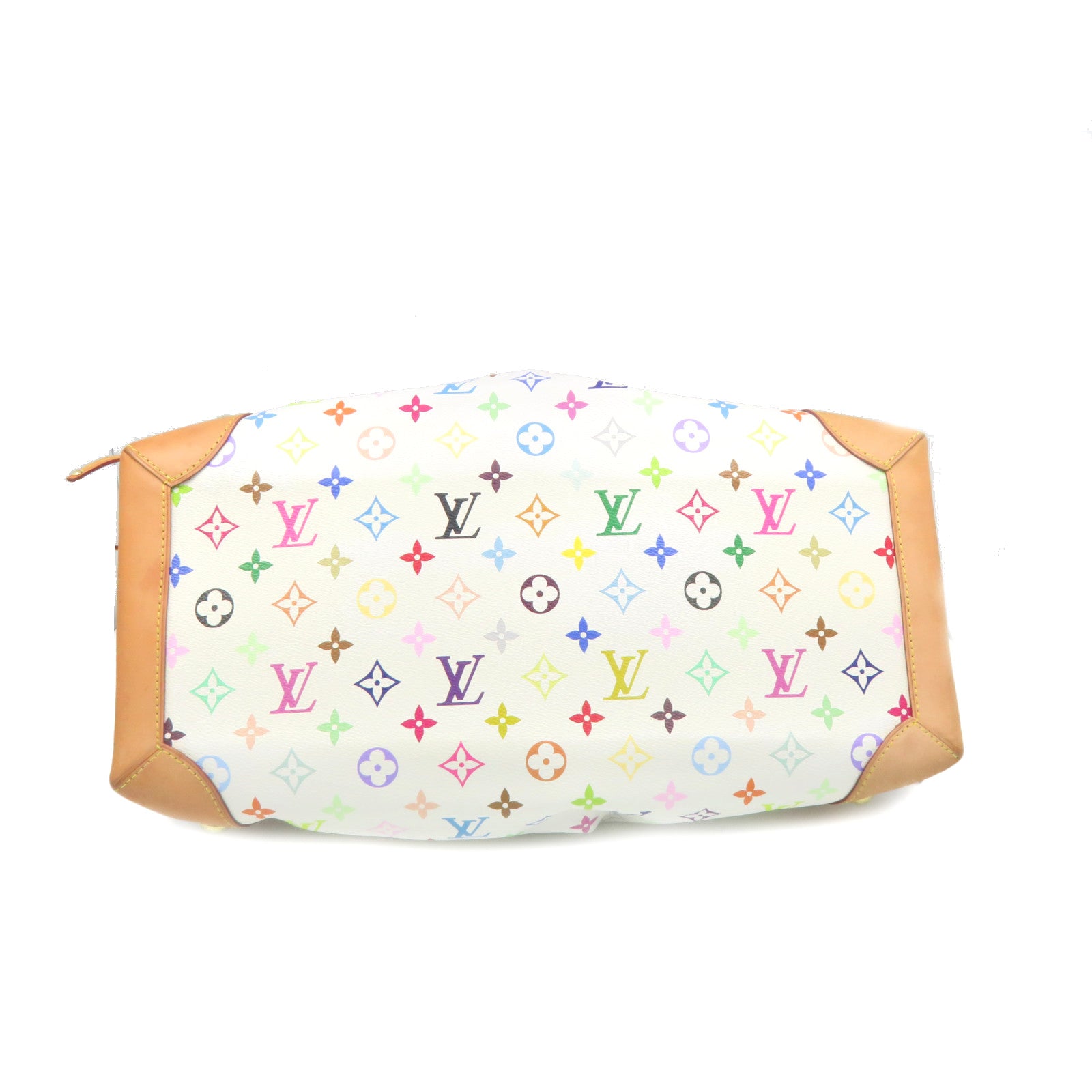 LOUIS VUITTON Mono-Multi Ursula Hand Bag金扣手挽袋白色/彩色