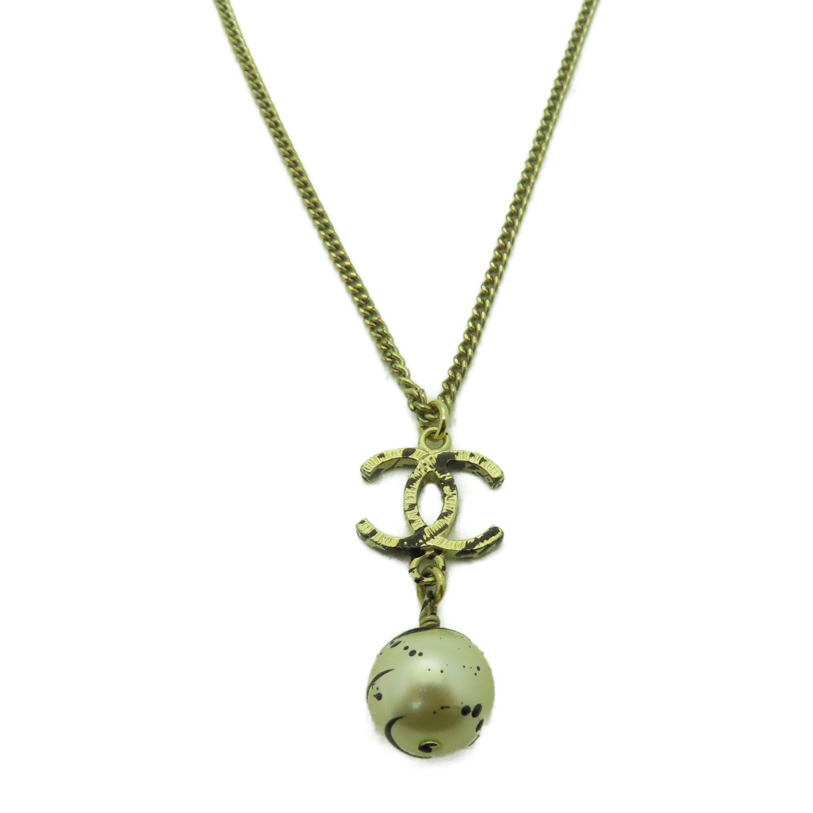 CHANEL 金屬Necklace項鍊金色