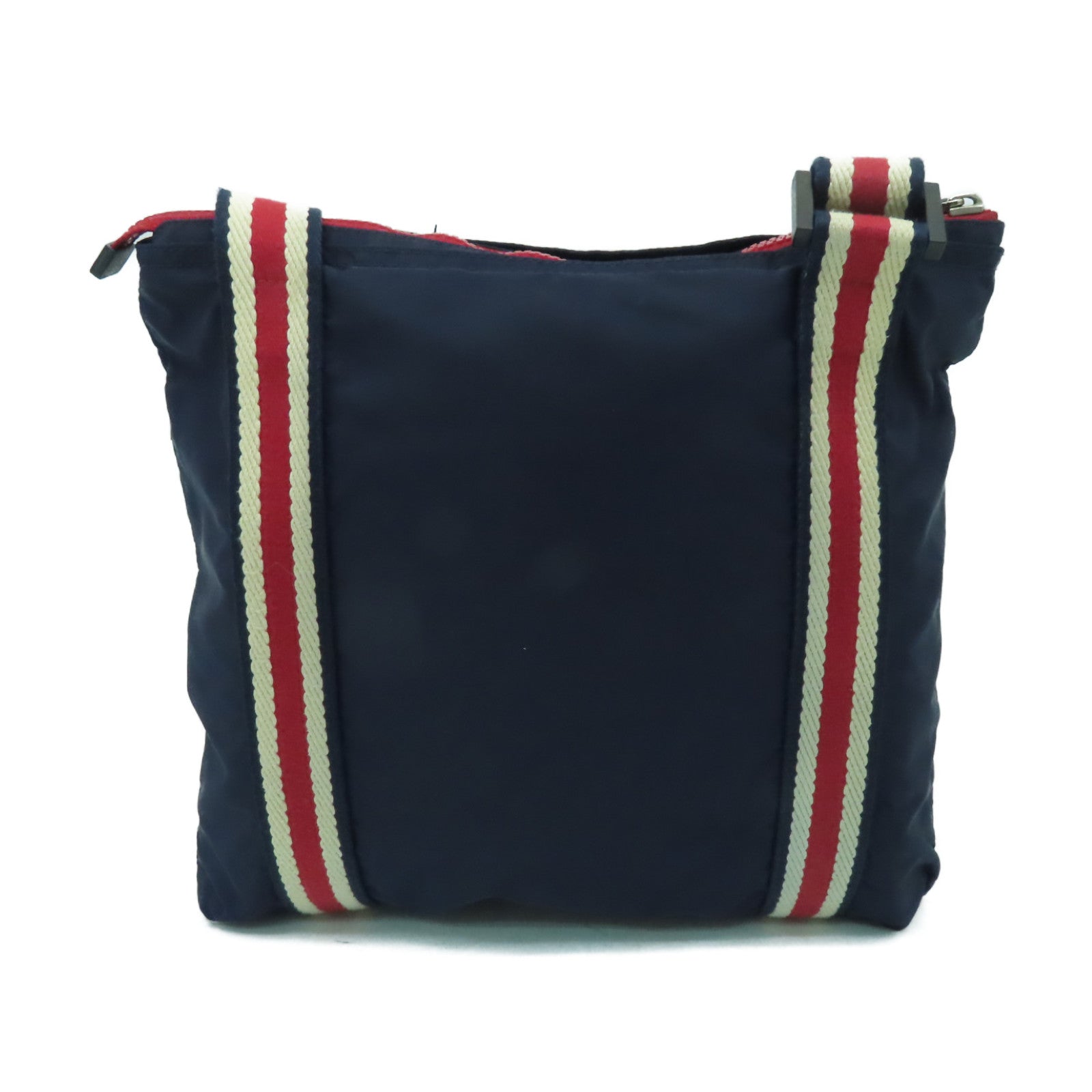 GUCCI 尼龍Shoulder Bag銀扣肩背袋藍色