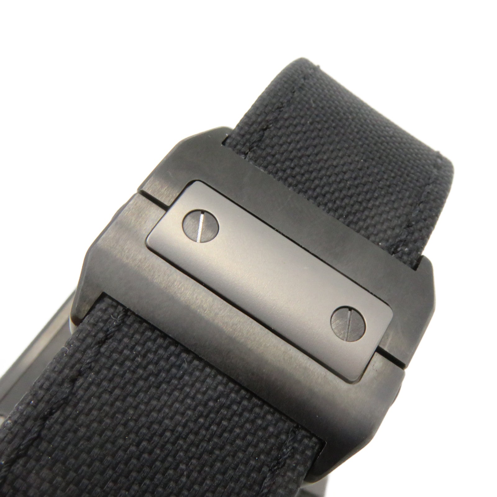 CARTIER Santos 100 Watch鈦金屬/帆布帶自動機芯手錶黑色