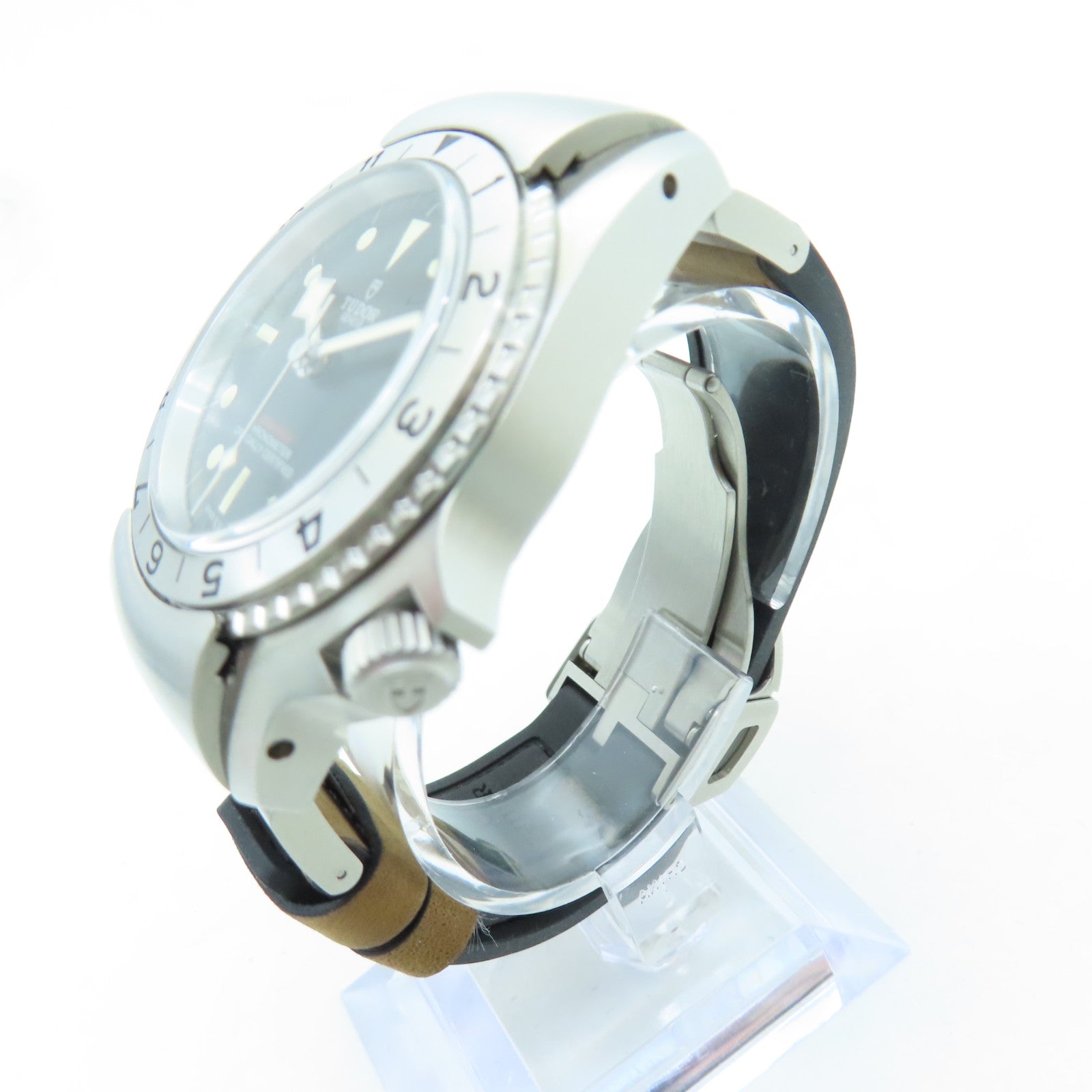 TUDOR Black Bay Stainless Steel Watch Automatic Movement Black/Silver/Brown