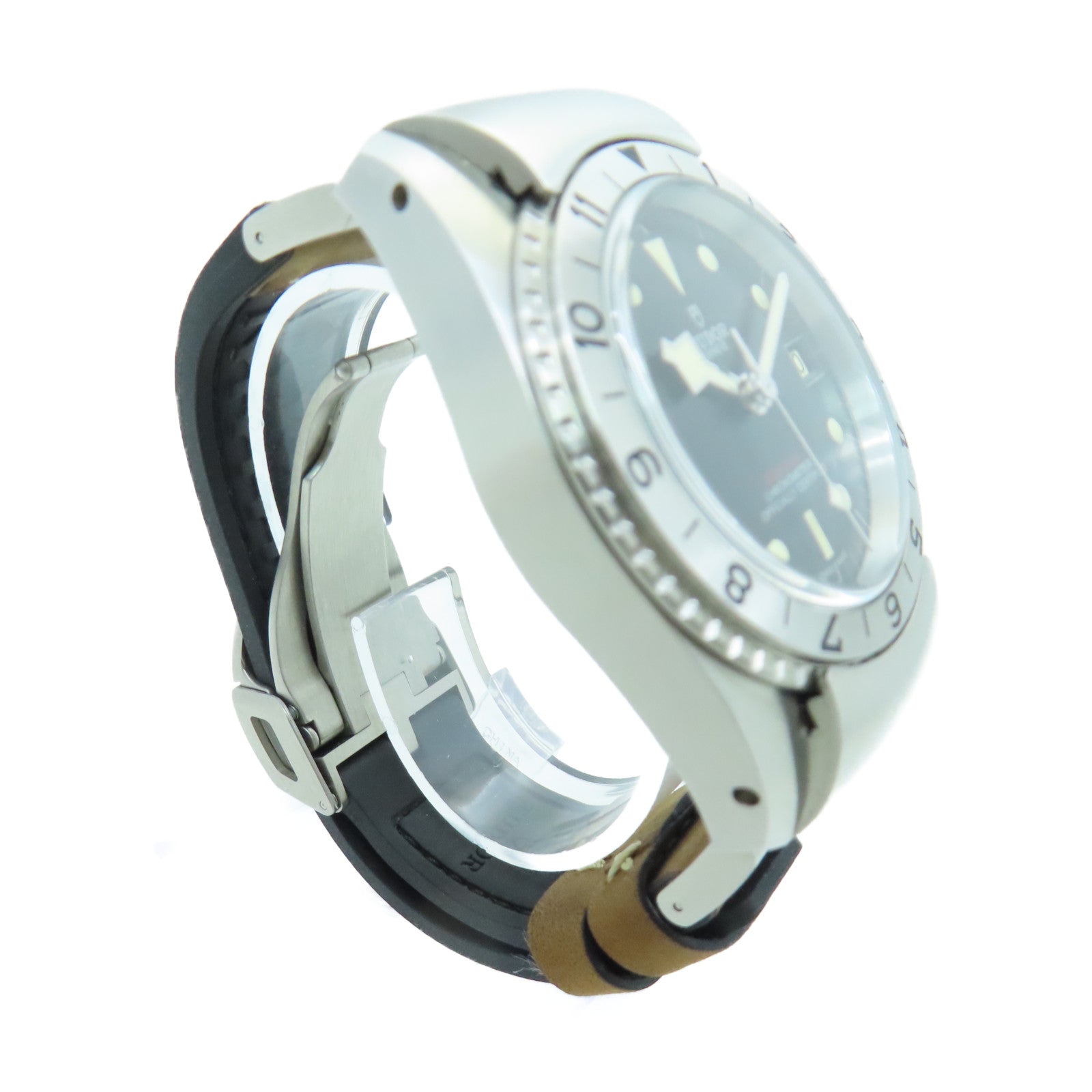 TUDOR Black Bay Stainless Steel Watch Automatic Movement Black/Silver/Brown