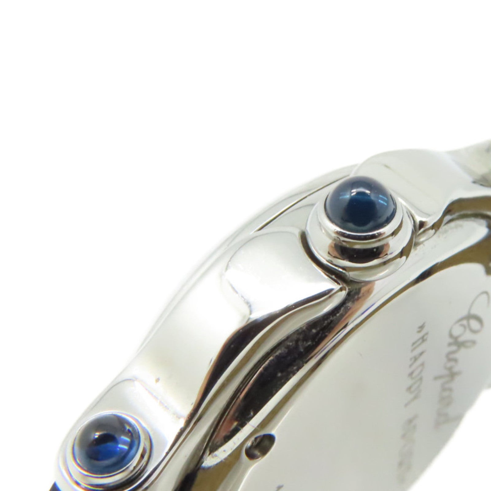 Chopard Happy Sport 5 Diamond Watch不鏽鋼/皮革帶石英機芯手錶白色