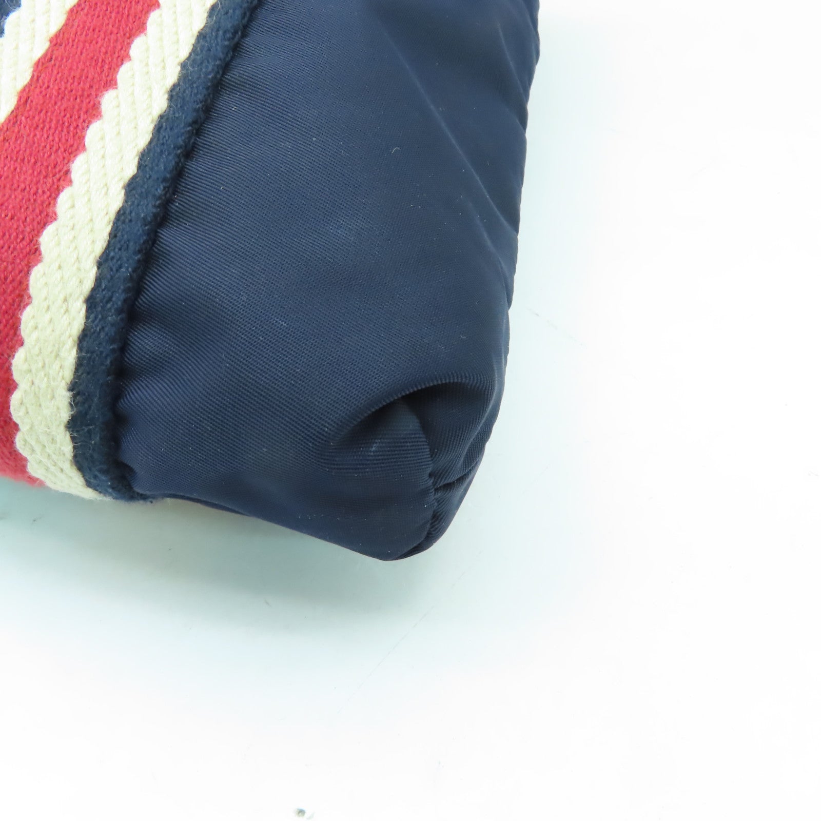 GUCCI 尼龍Shoulder Bag銀扣肩背袋藍色