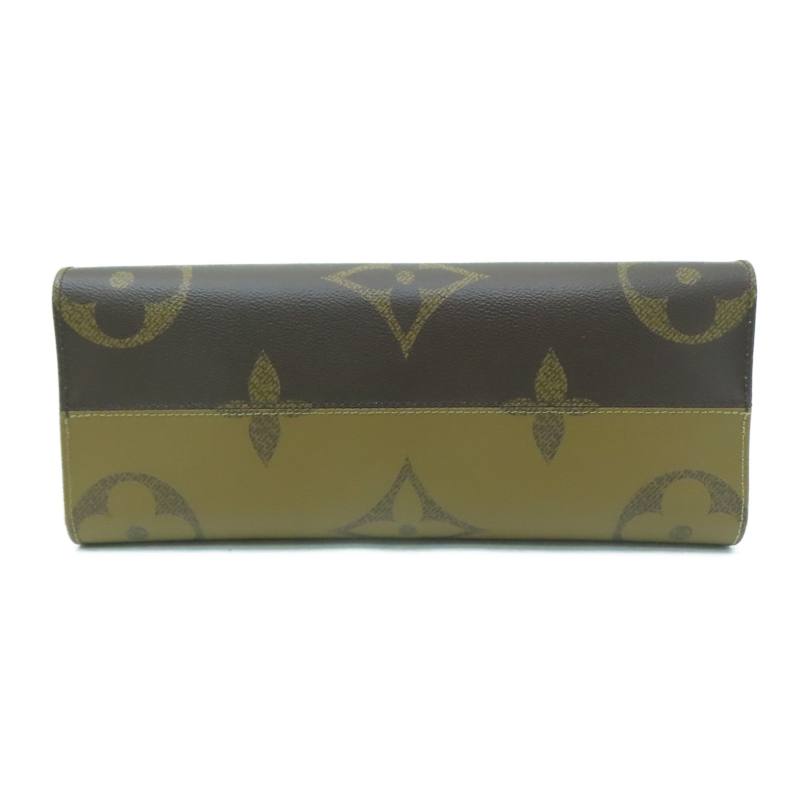 LOUIS VUITTON Monogram On The Go MM金扣手挽肩背兩用袋啡色