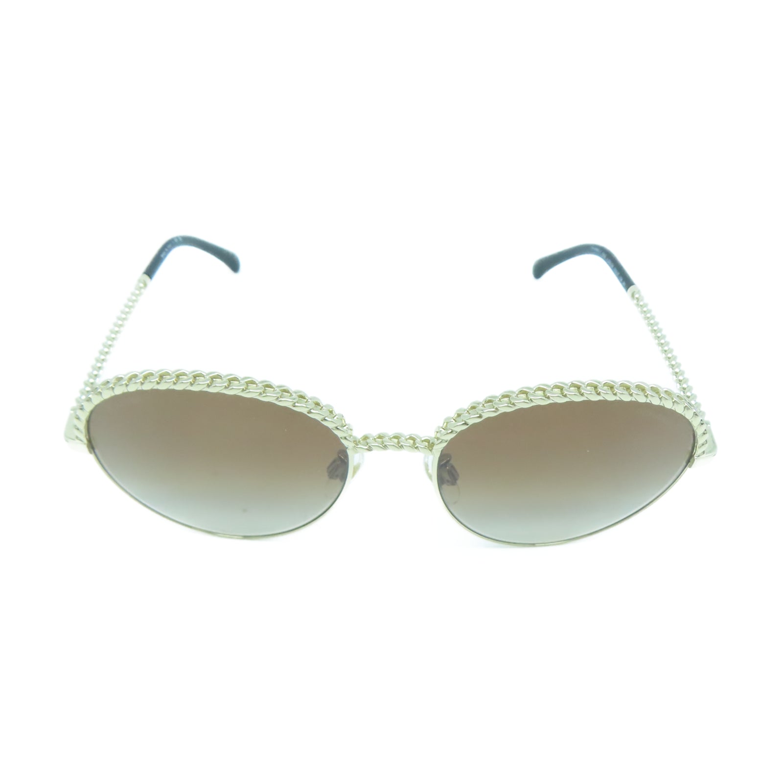 CHANEL 金屬Sunglasses金扣太陽眼鏡啡色