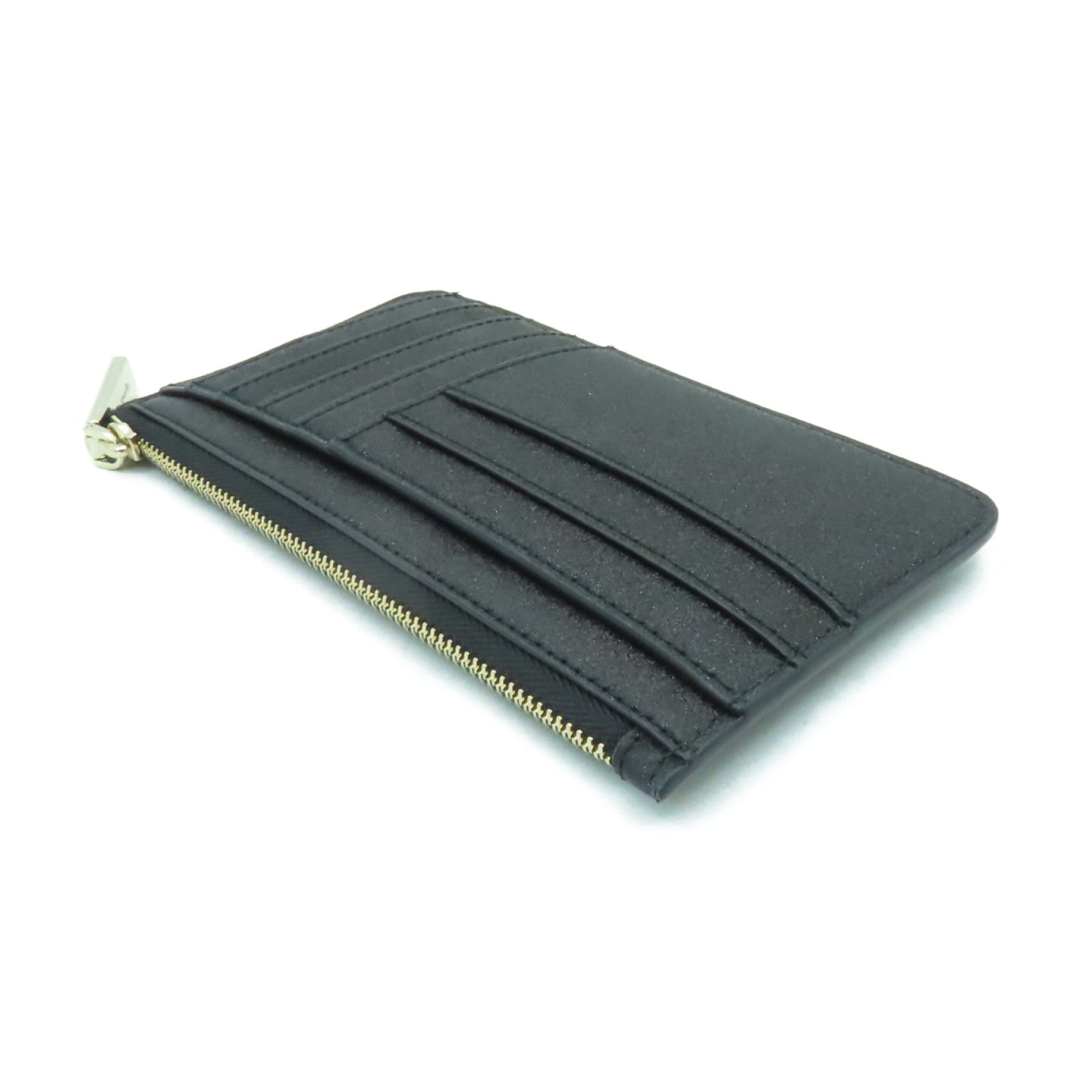 Kate Spade Tinsel Glitter Fabric Card Case金扣卡片套黒色
