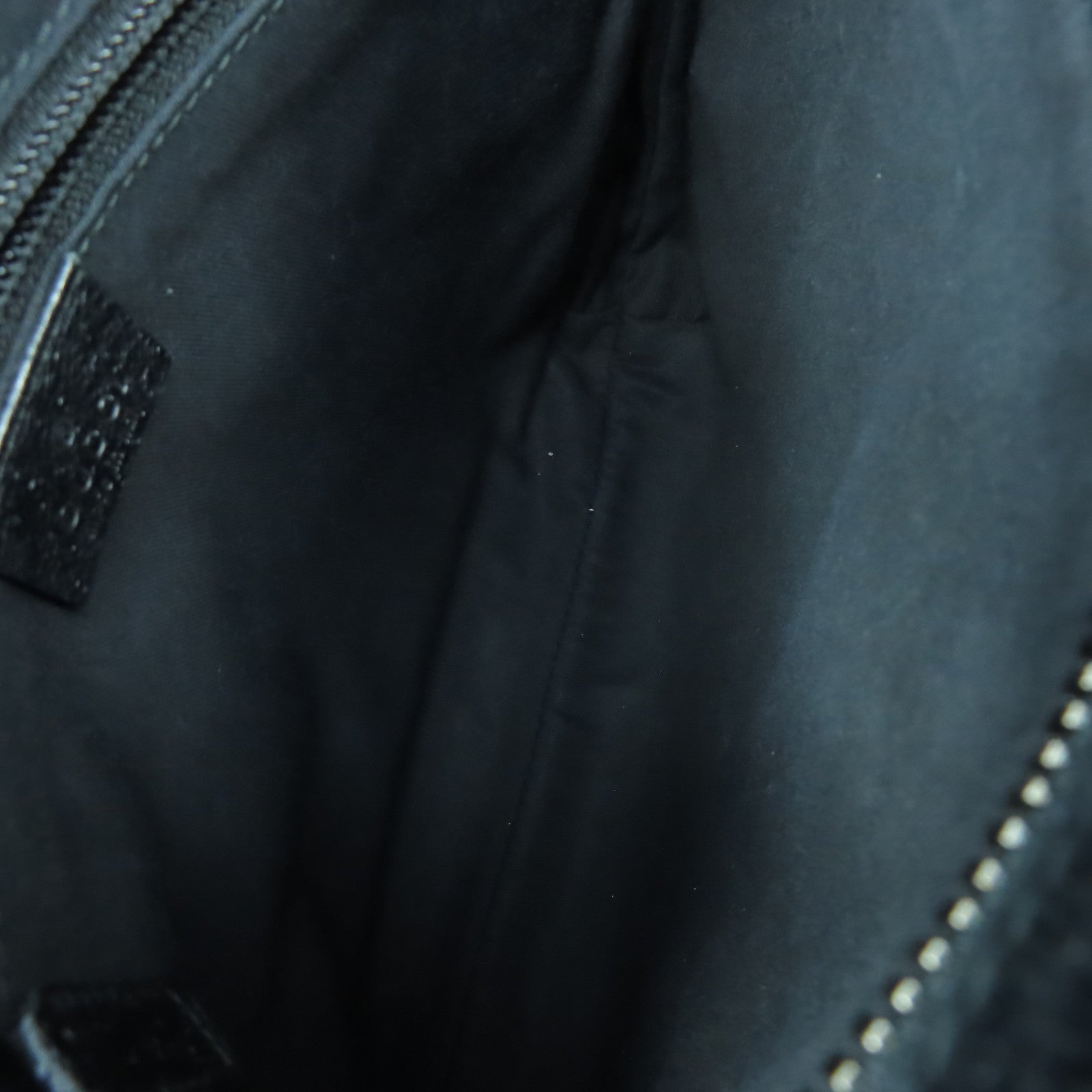 GUCCI 帆布Shoulder Bag銀扣肩背袋黑色