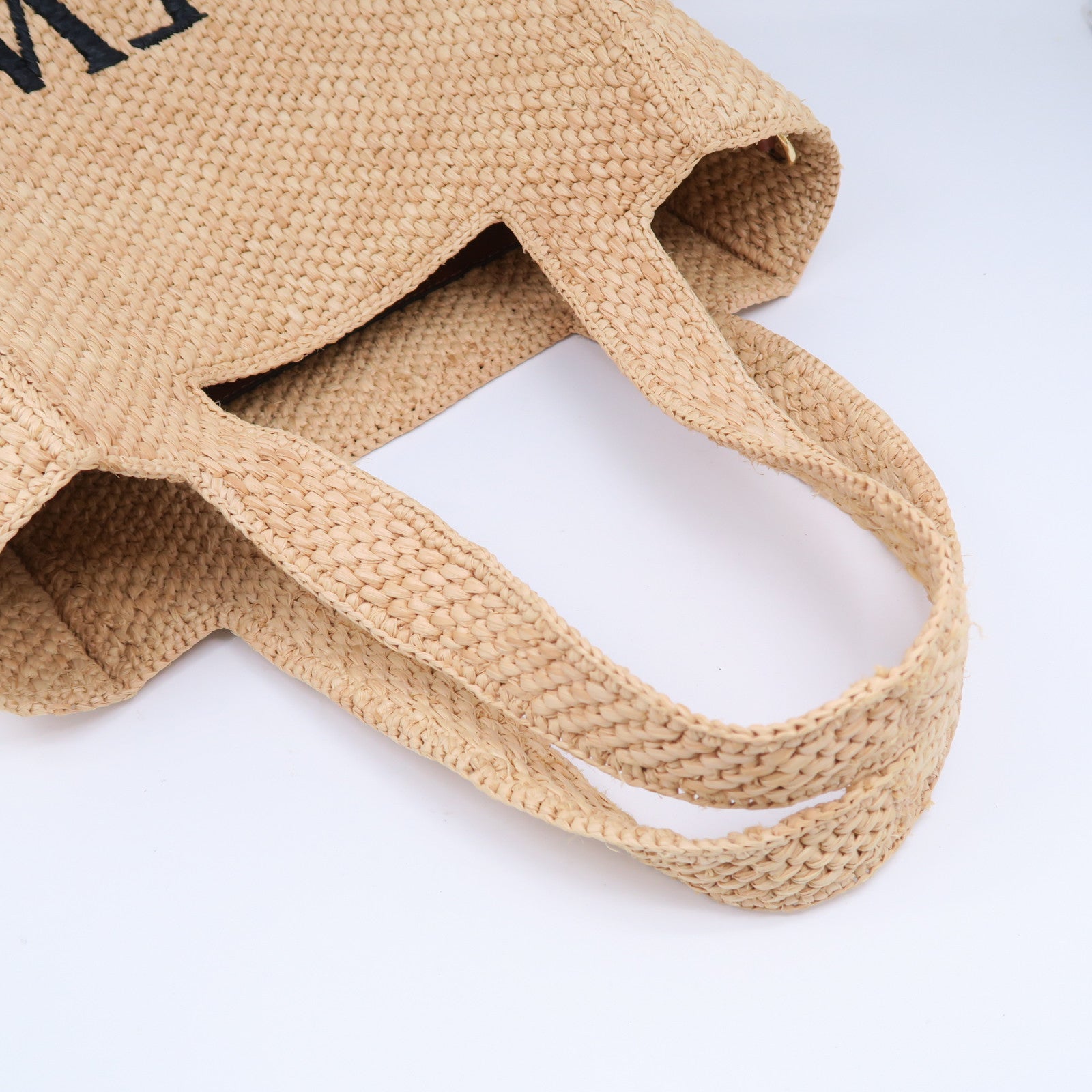 LOEWE 酒椰Font Tote M金扣手挽肩背兩用袋啡色
