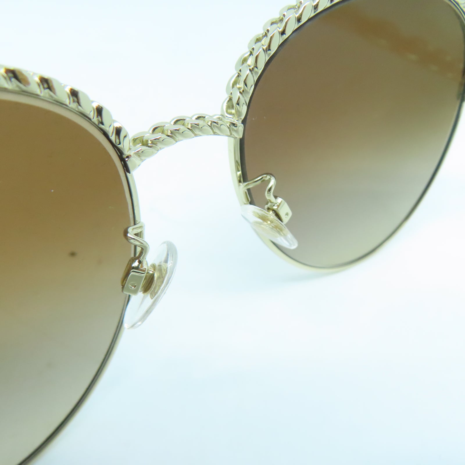 CHANEL 金屬Sunglasses金扣太陽眼鏡啡色