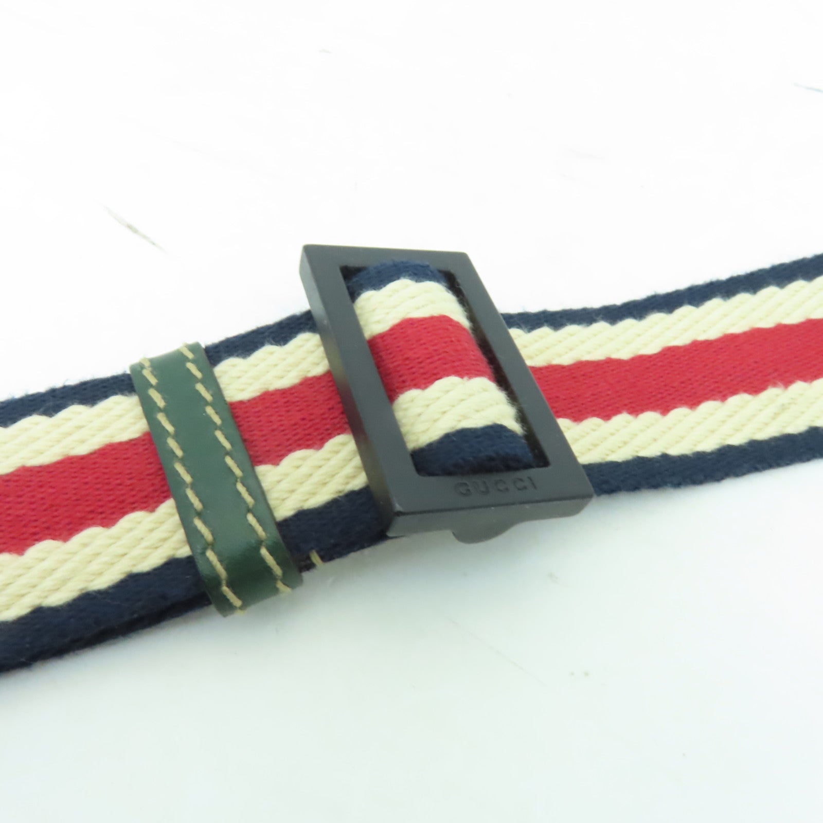 GUCCI 尼龍Shoulder Bag銀扣肩背袋藍色