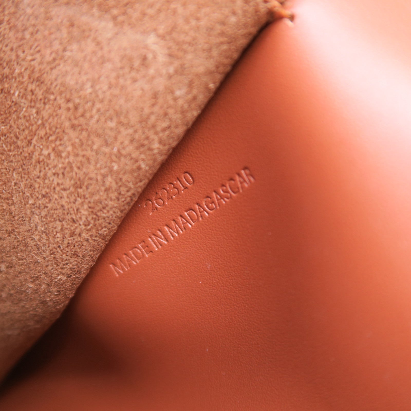 LOEWE 酒椰Font Tote M金扣手挽肩背兩用袋啡色