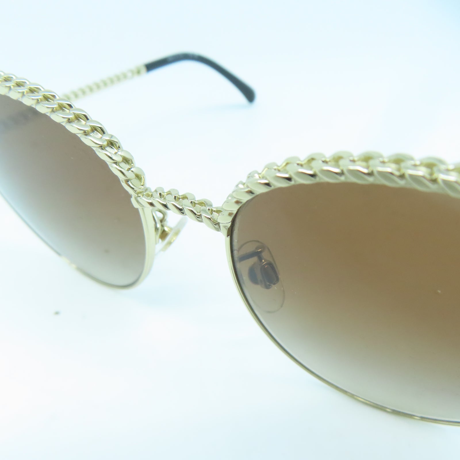 CHANEL 金屬Sunglasses金扣太陽眼鏡啡色