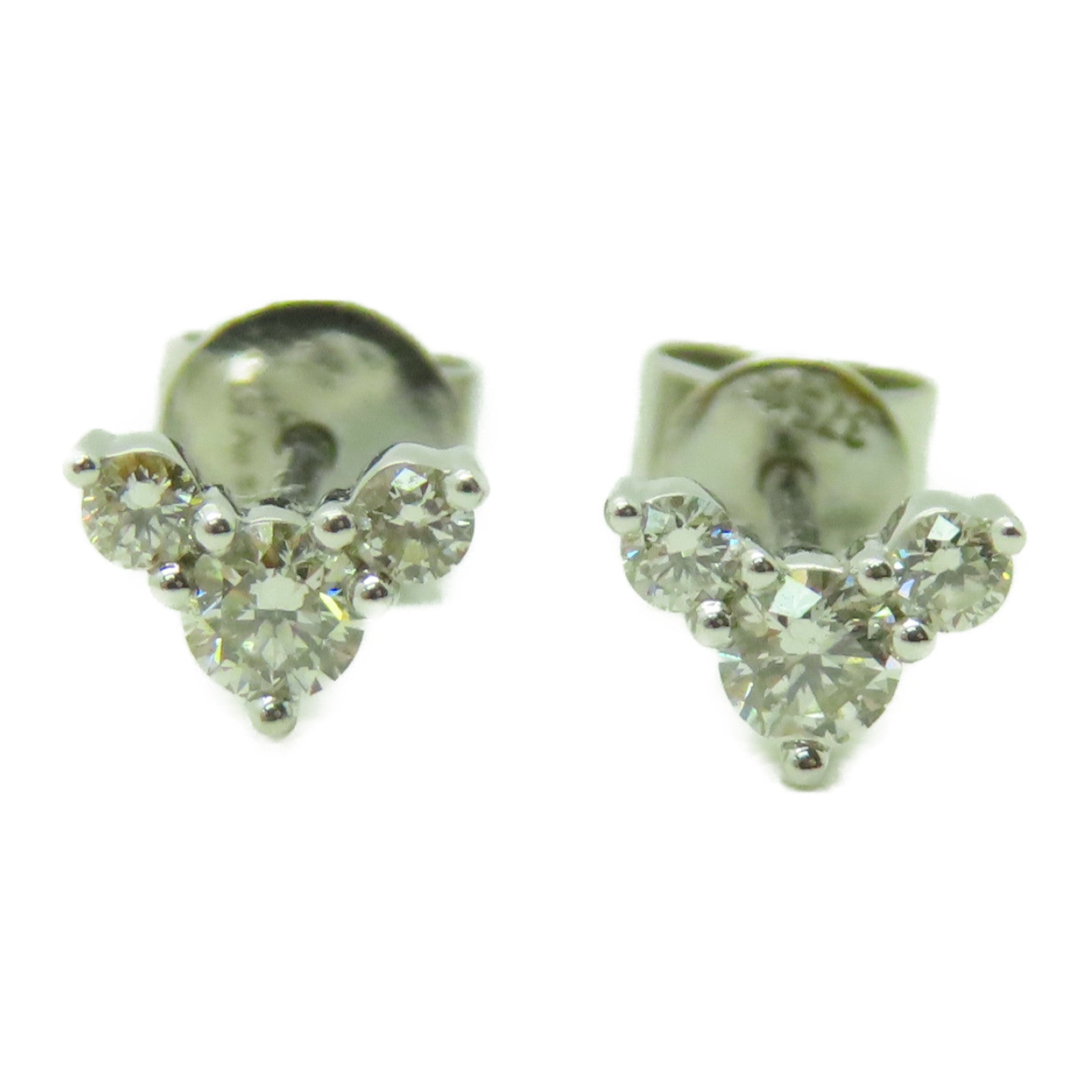 JEWELRY 【激減優惠】18K白金Diamond Earrings 0.215ct鑽石耳環銀色