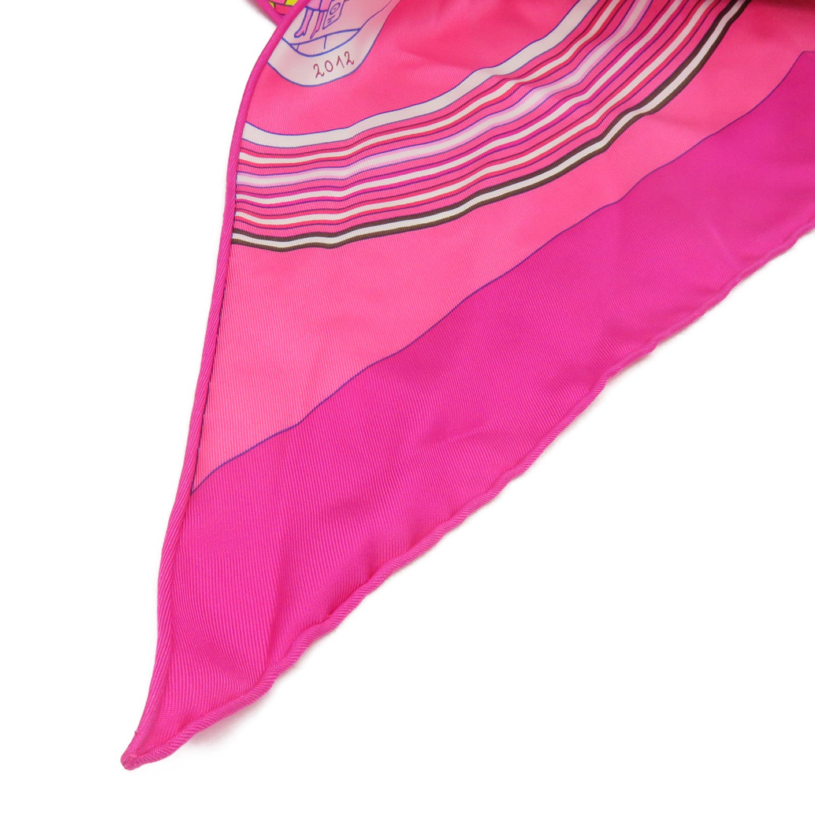 HERMES 絲質Scarf絲巾粉紅色