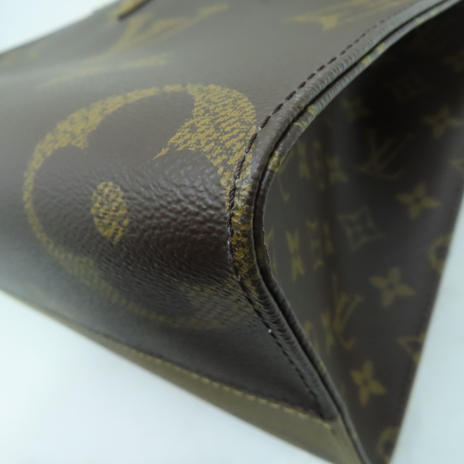 LOUIS VUITTON Monogram On The Go MM金扣手挽肩背兩用袋啡色