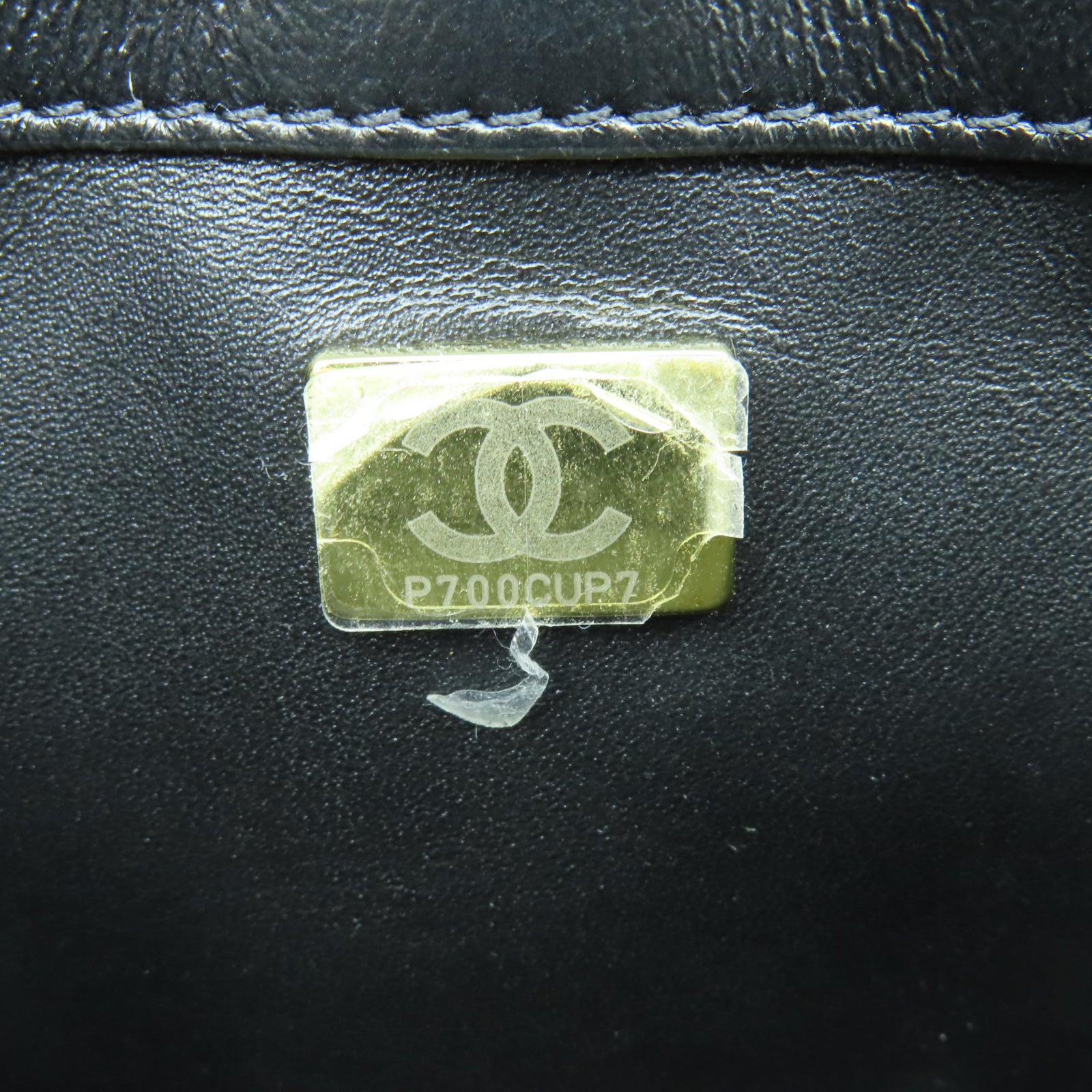 CHANEL 菱格羊皮皮革Chain Shoulder金扣鏈帶手挽肩背兩用袋黑色