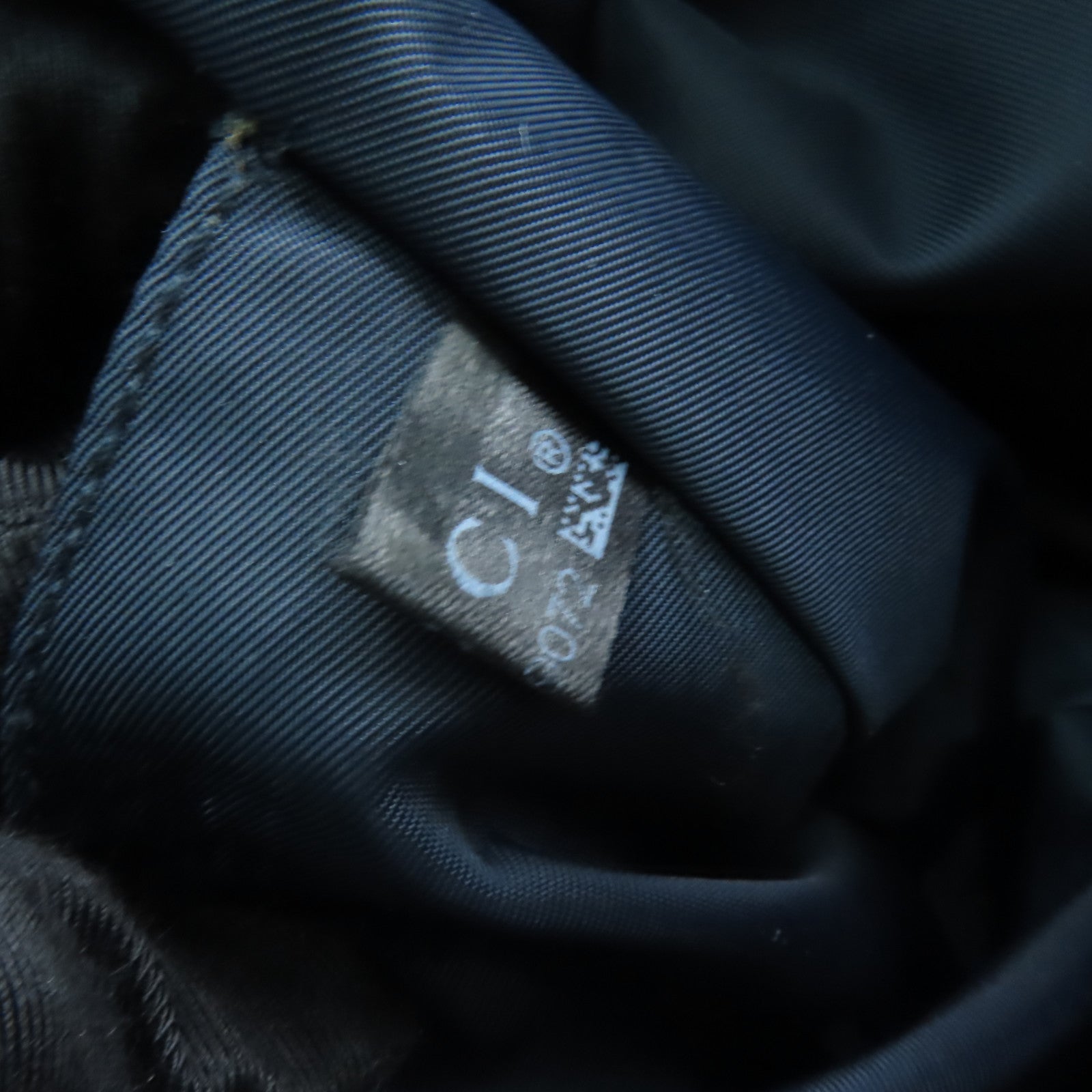 GUCCI 尼龍Shoulder Bag銀扣肩背袋藍色