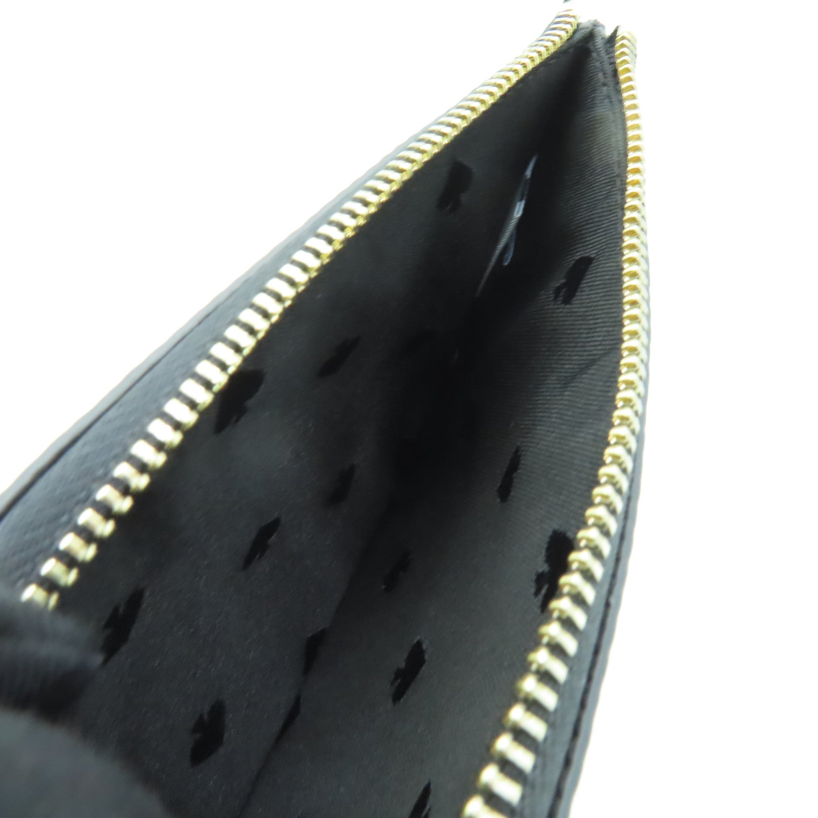 Kate Spade Tinsel Glitter Fabric Card Case金扣卡片套黒色
