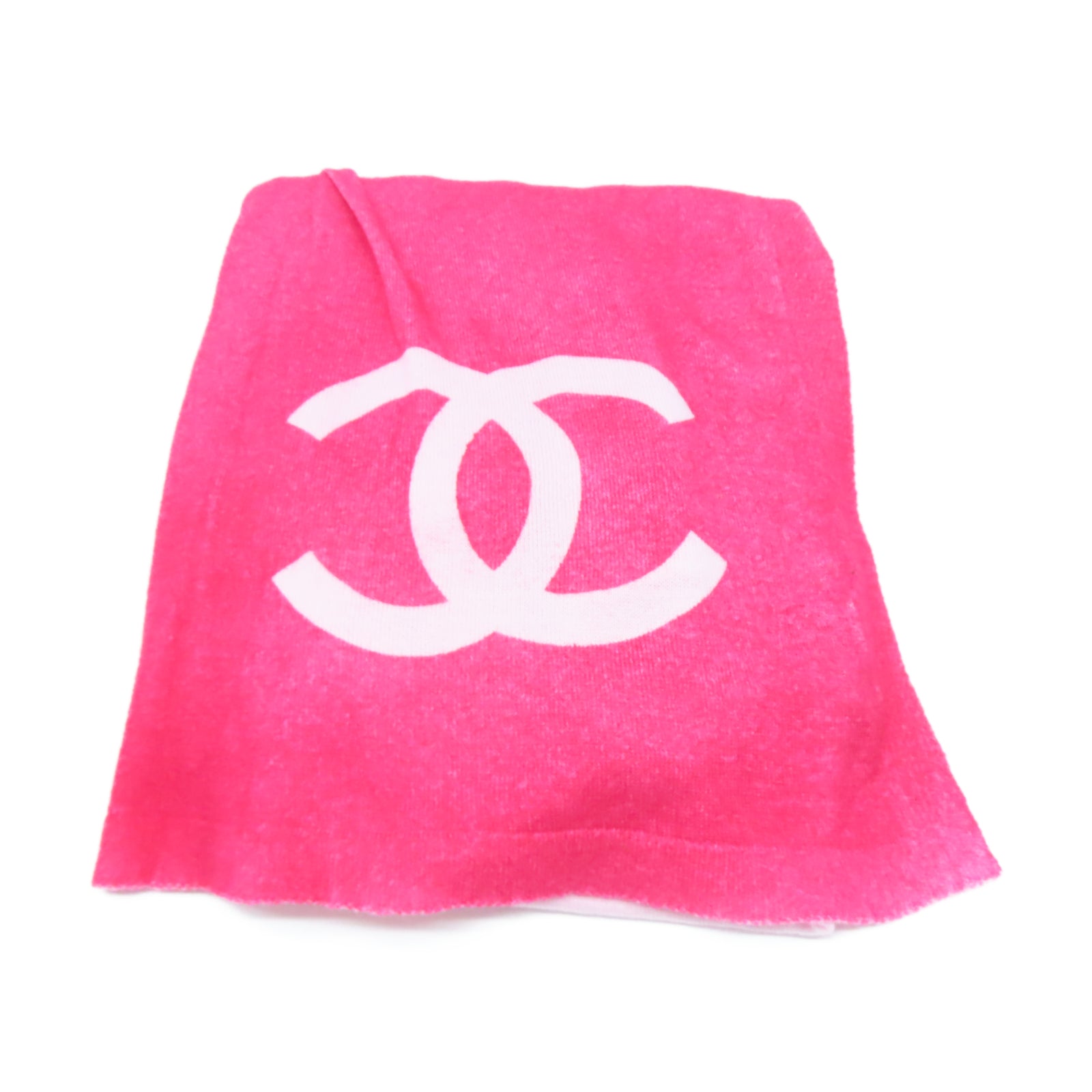 CHANEL 【激減優惠】棉質/羊絨Shawl披肩粉紅色