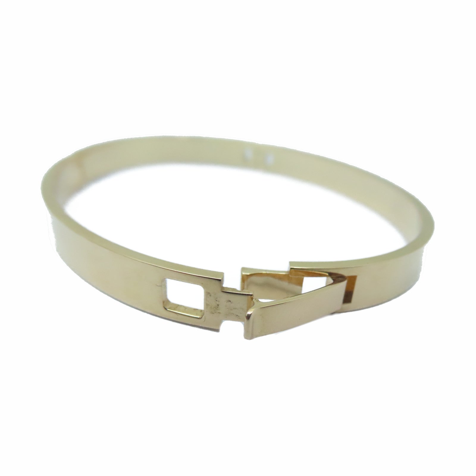 HERMES 18K玫瑰金H D'Ancre PM Bracelet鑽石手鐲