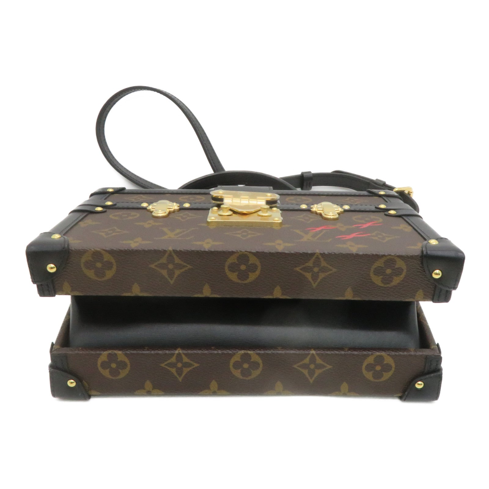 LOUIS VUITTON 【激减优惠】Monogram Petite Malle V Shoulder Bag金扣手挽肩背两用袋Monogram